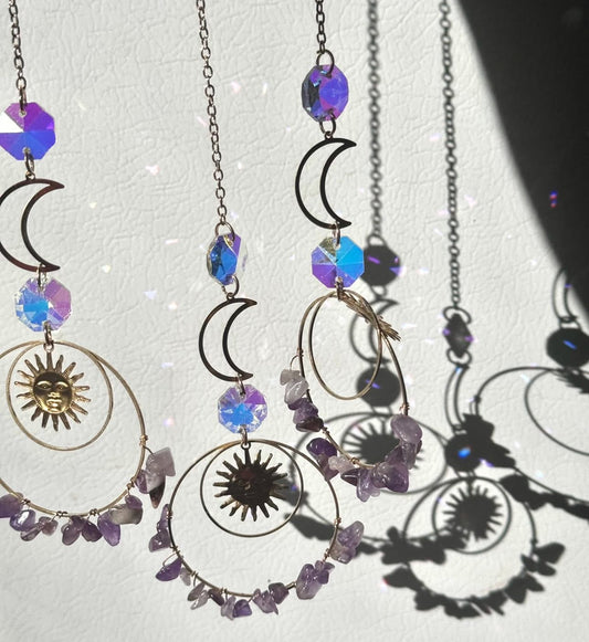 Amethyst Crystal Suncatcher