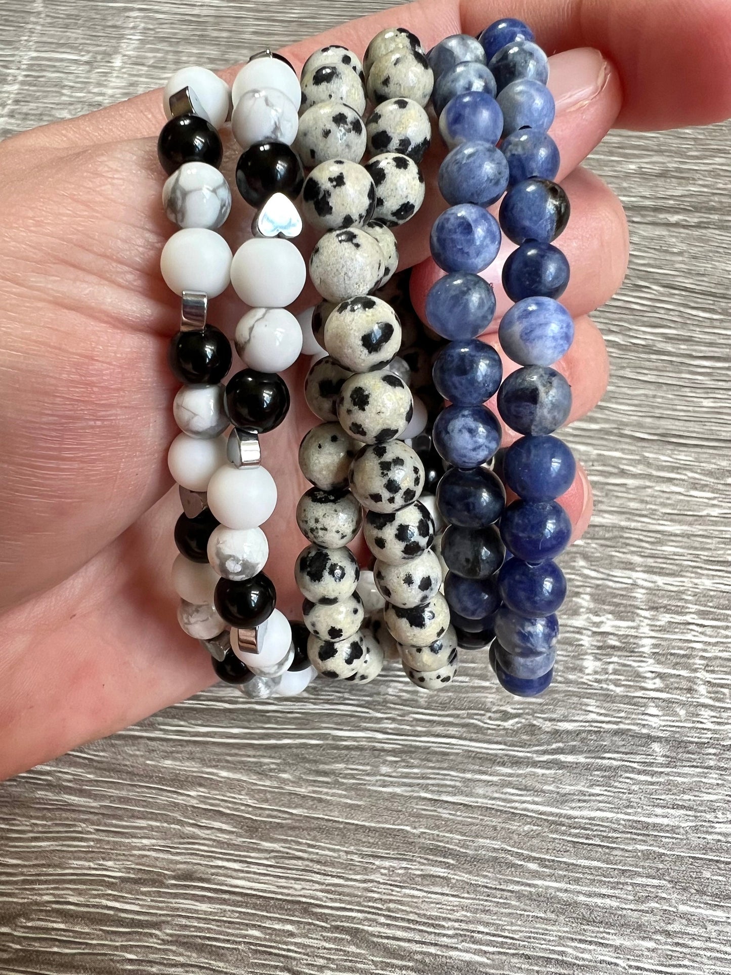 Creativity & Communication Bracelet Sodalite Bracelet 6mm Throat Chakra Gift for Her Gemstone Jewelry Genuine Sodalite Beads Clarity Seeking