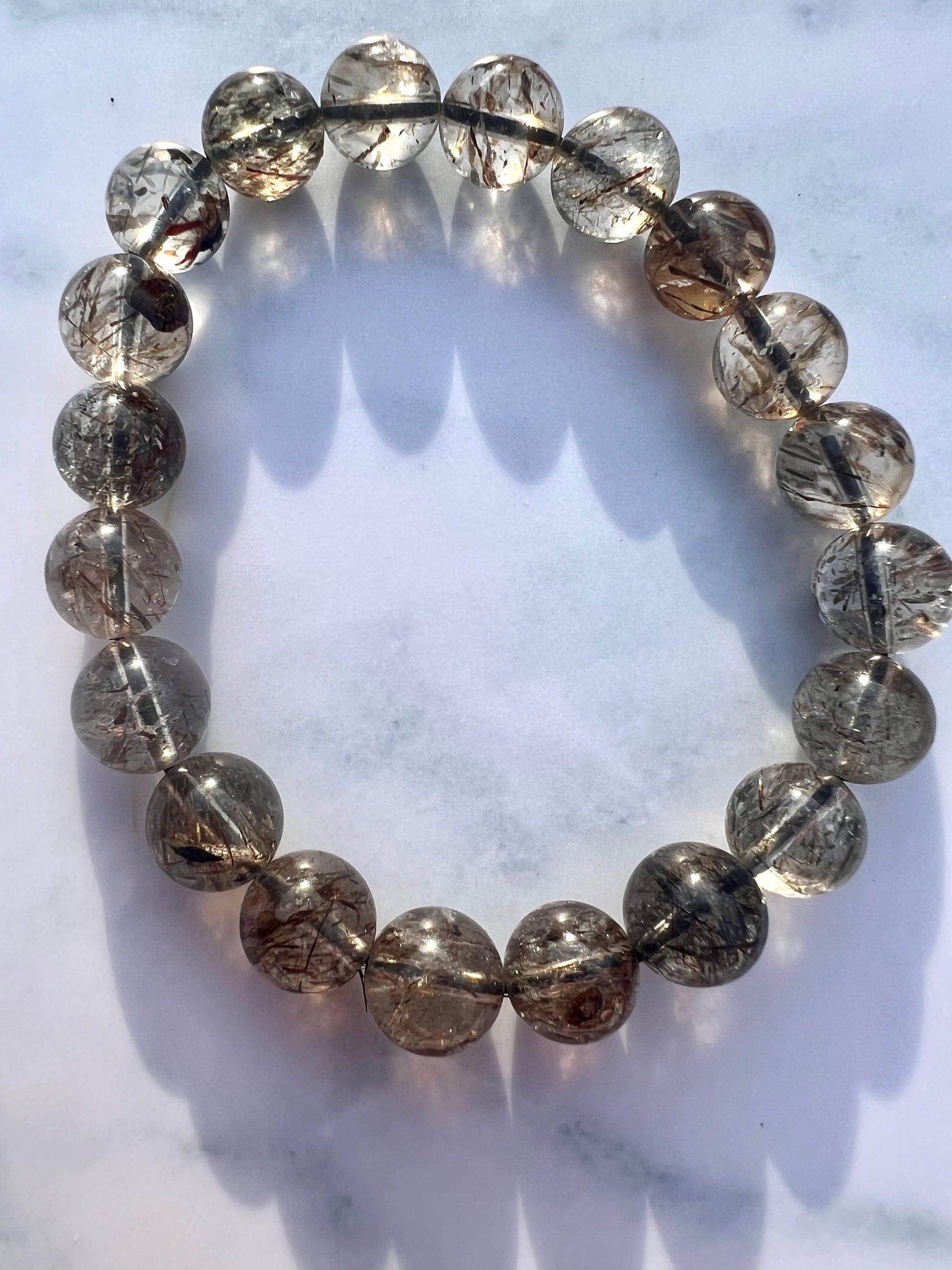 Super Seven Bracelet 6mm 10mm 11mm Handmade Gemstone Bracelet Unique Stone Super Seven Jewelry Crystal Lover Gift for Overthinkers