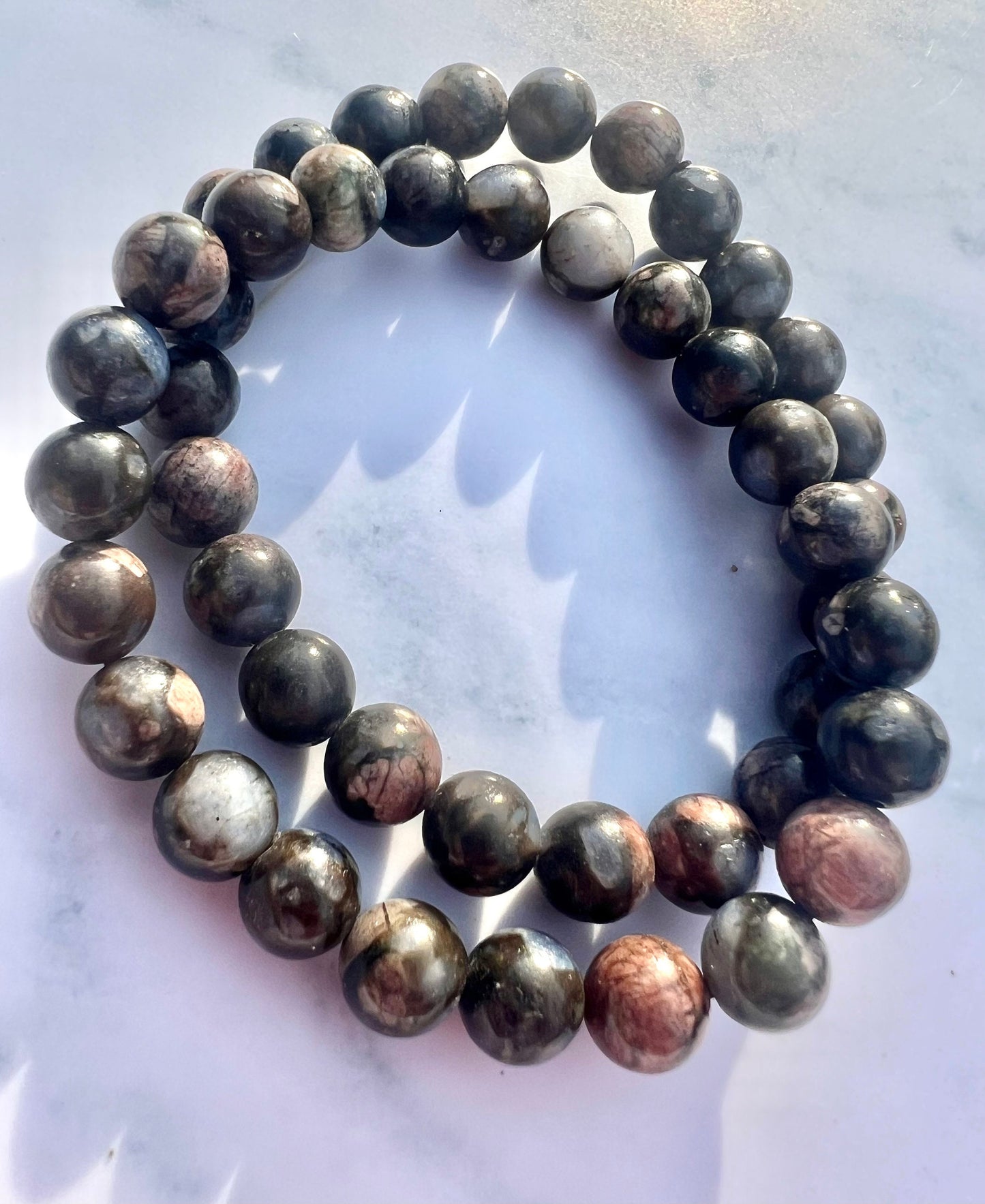 Llanite Bracelet aka Que Sera or Galaxy Rhyolite Bracelet Handmade Gemstone Bracelet Healing Crystal Jewelry