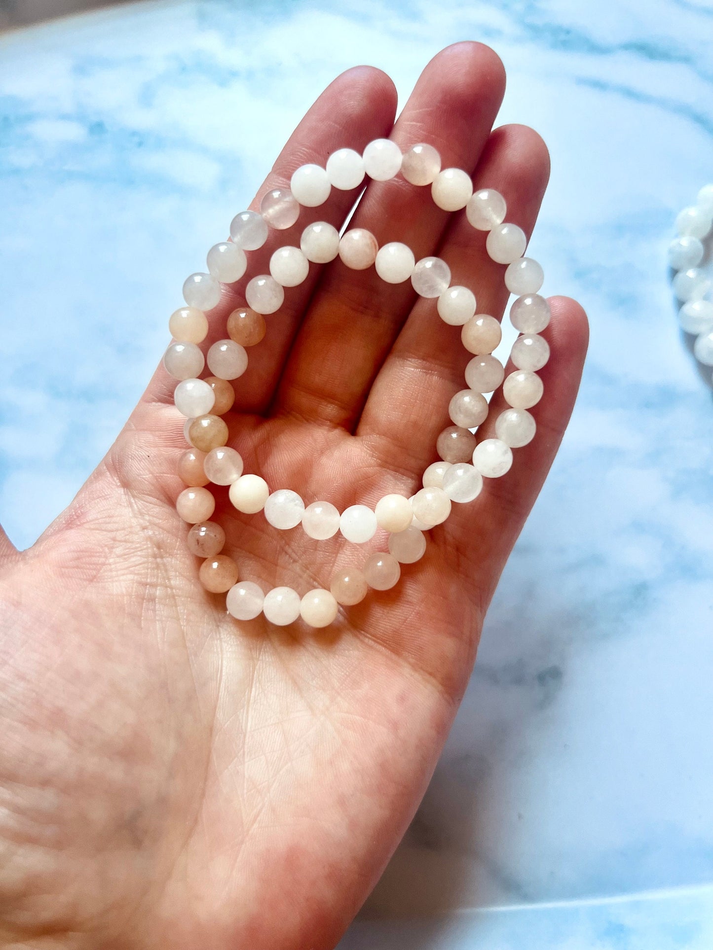 Pink Aventurine Bracelet Handmade Genuine Gemstone Beads Natural Healing Crystal Bracelet Gift for her Gemstone Jewelry Accessory
