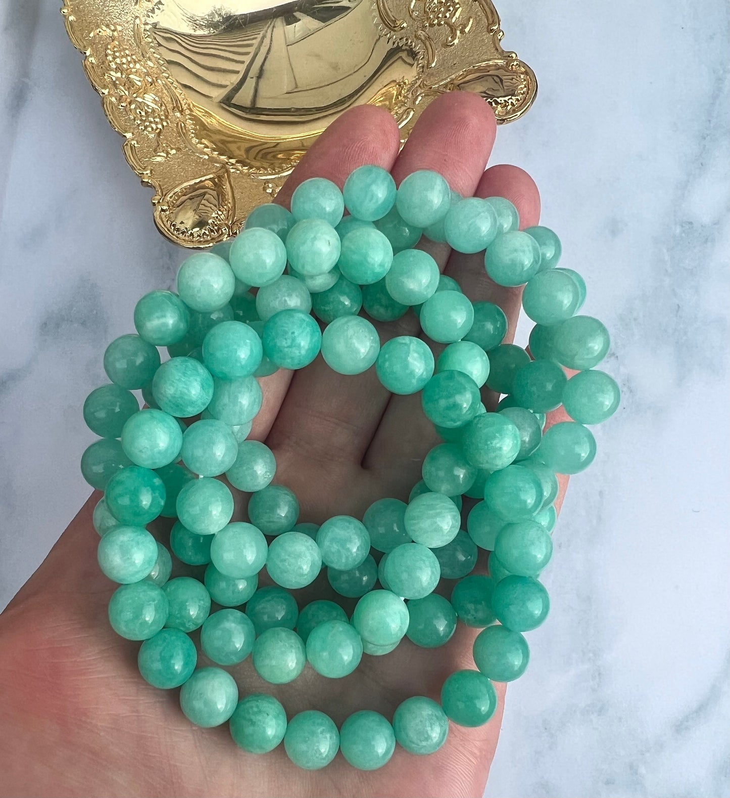 Amazonite Bracelets High Grade AA 8mm