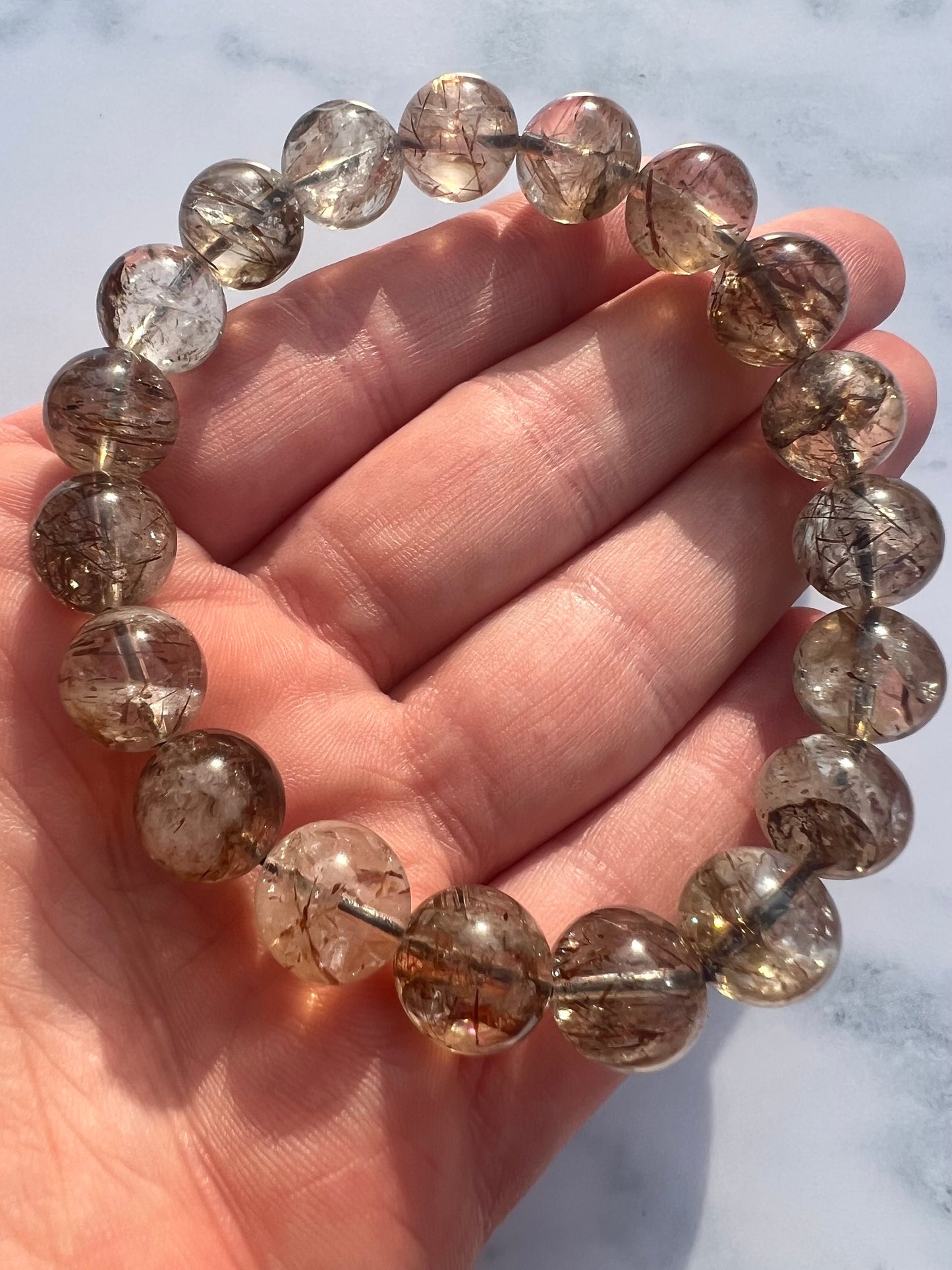 Super Seven Bracelet 6mm 10mm 11mm Handmade Gemstone Bracelet Unique Stone Super Seven Jewelry Crystal Lover Gift for Overthinkers