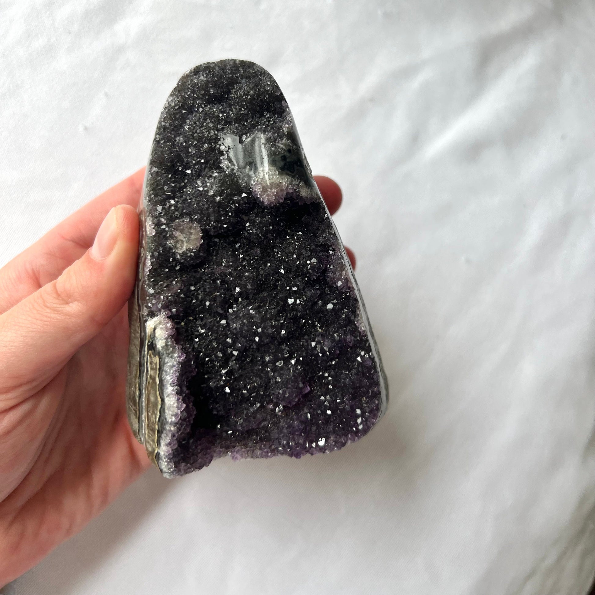 Gorgeous Druzy Amethyst Cut Base Freeform