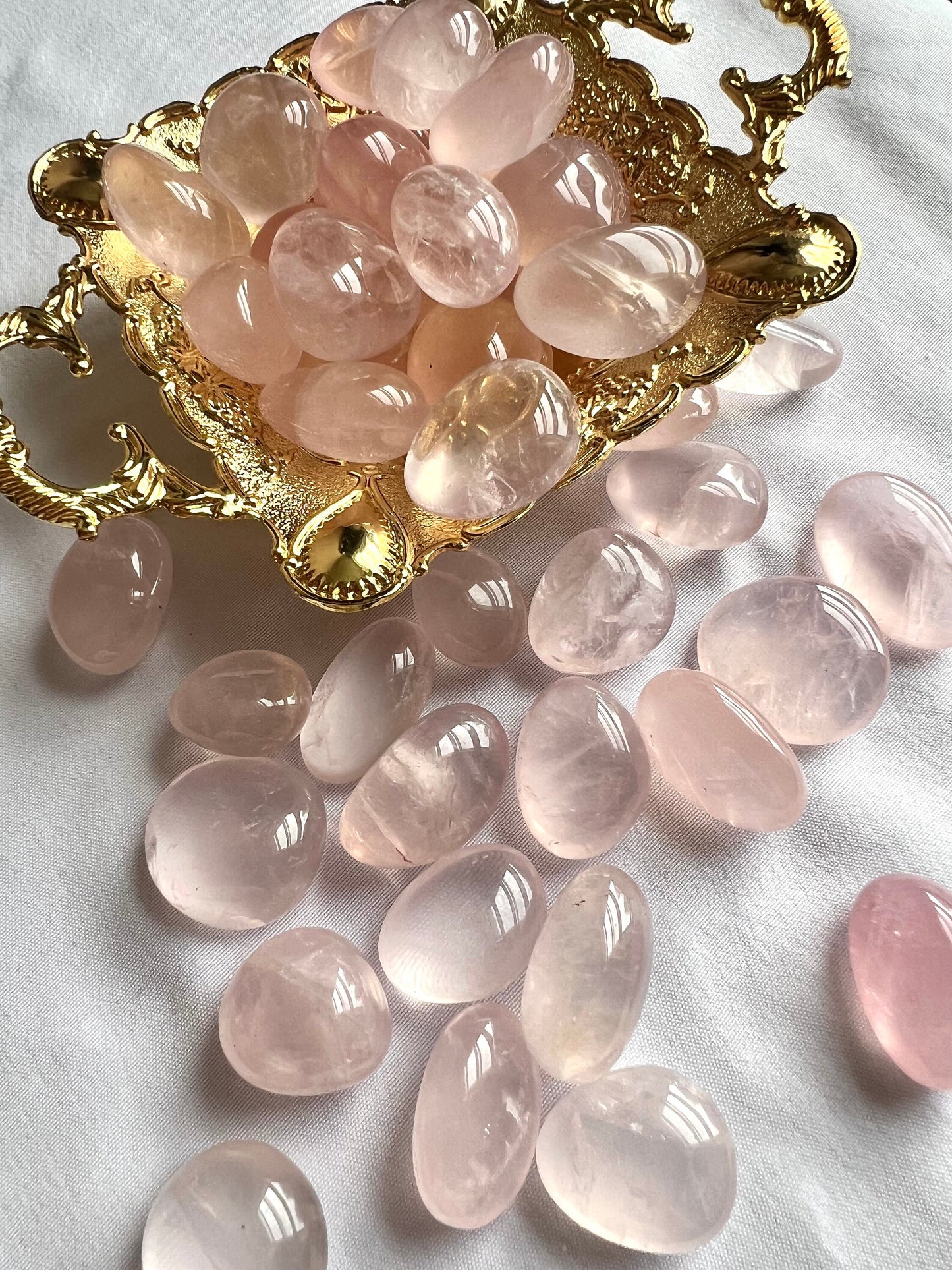 Star Rose Quartz Tumbles High Quality Tumbled Stones Rose Quartz