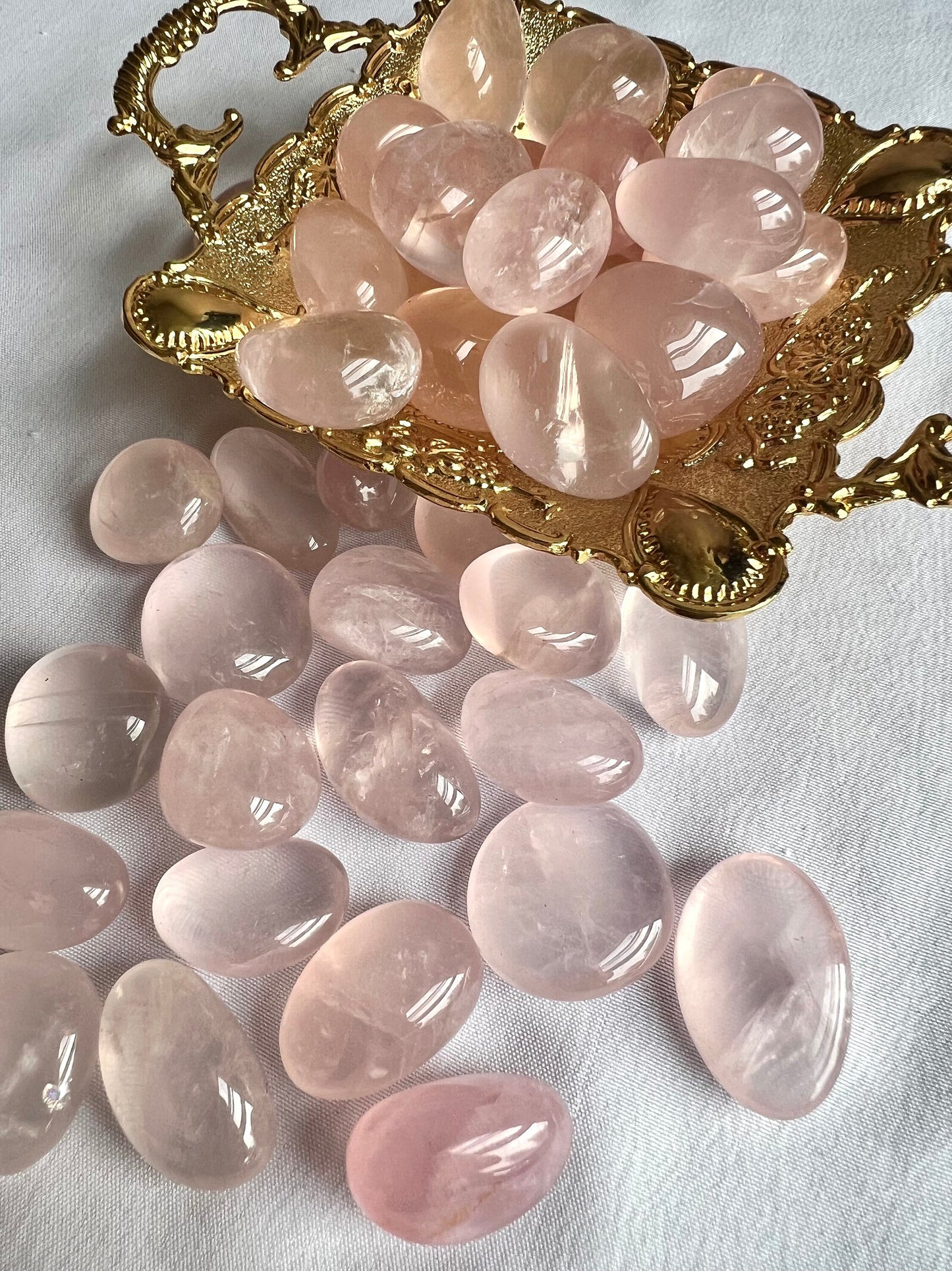 Star Rose Quartz Tumbles High Quality Tumbled Stones Rose Quartz