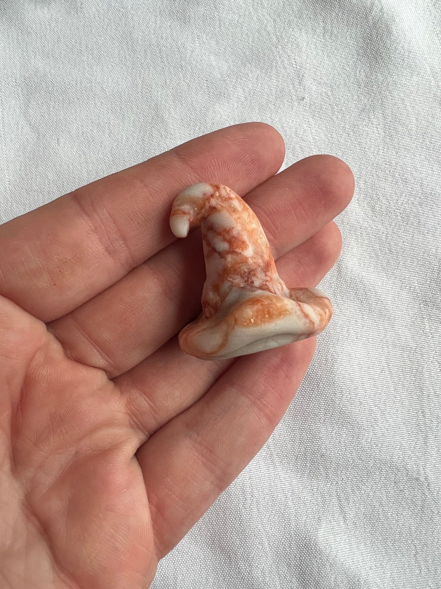 Mini Witch Hat Crystal Carvings Pink Jasper Gold Sheen Obsidian Witches Hats