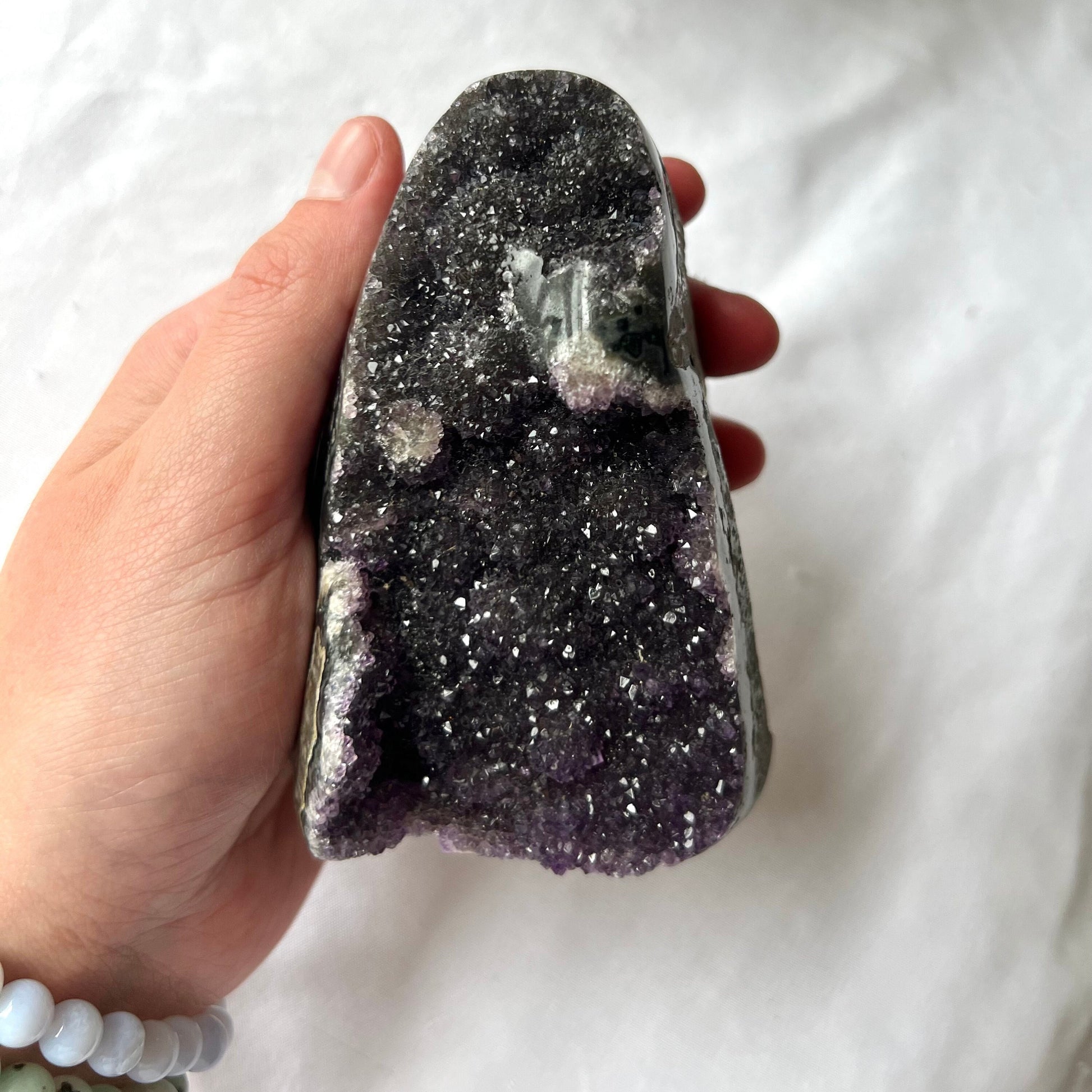 Gorgeous Druzy Amethyst Cut Base Freeform