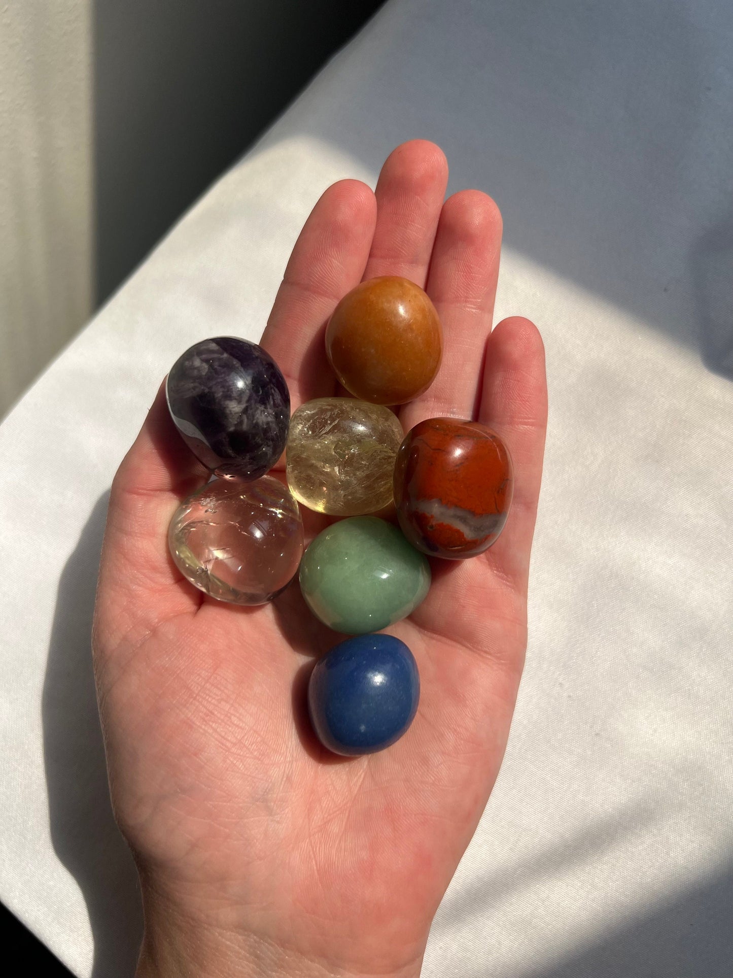 Chakra Stones Gift Set Tumbled Stones for Chakra Alignement