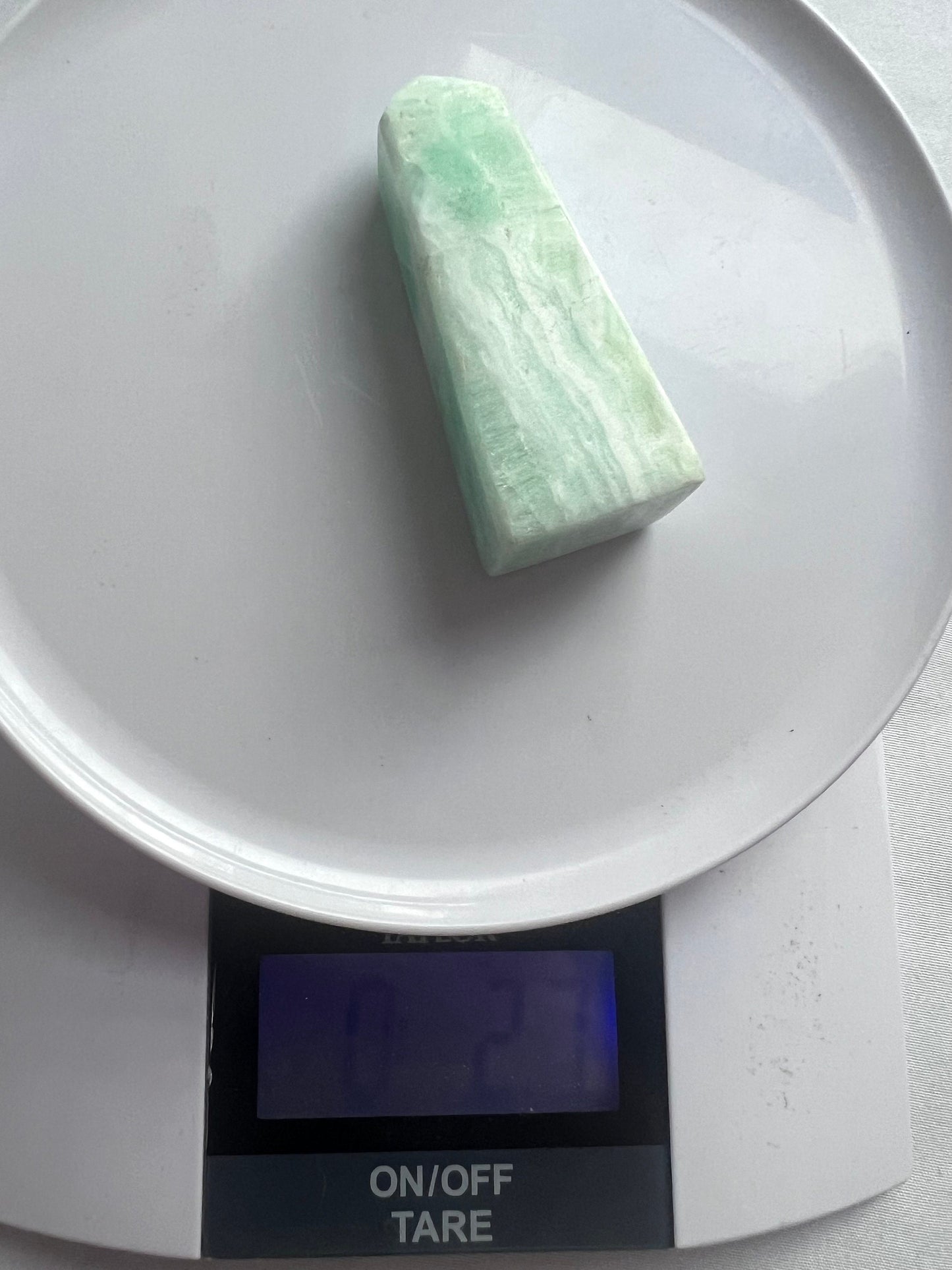Caribbean Calcite Tower from Pakistan 3” Carribean Calcite Obelisk