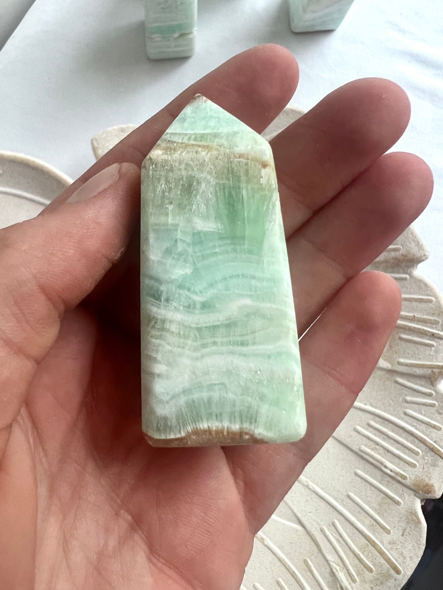 Caribbean Calcite Tower from Pakistan Carribean Calcite Obelisk