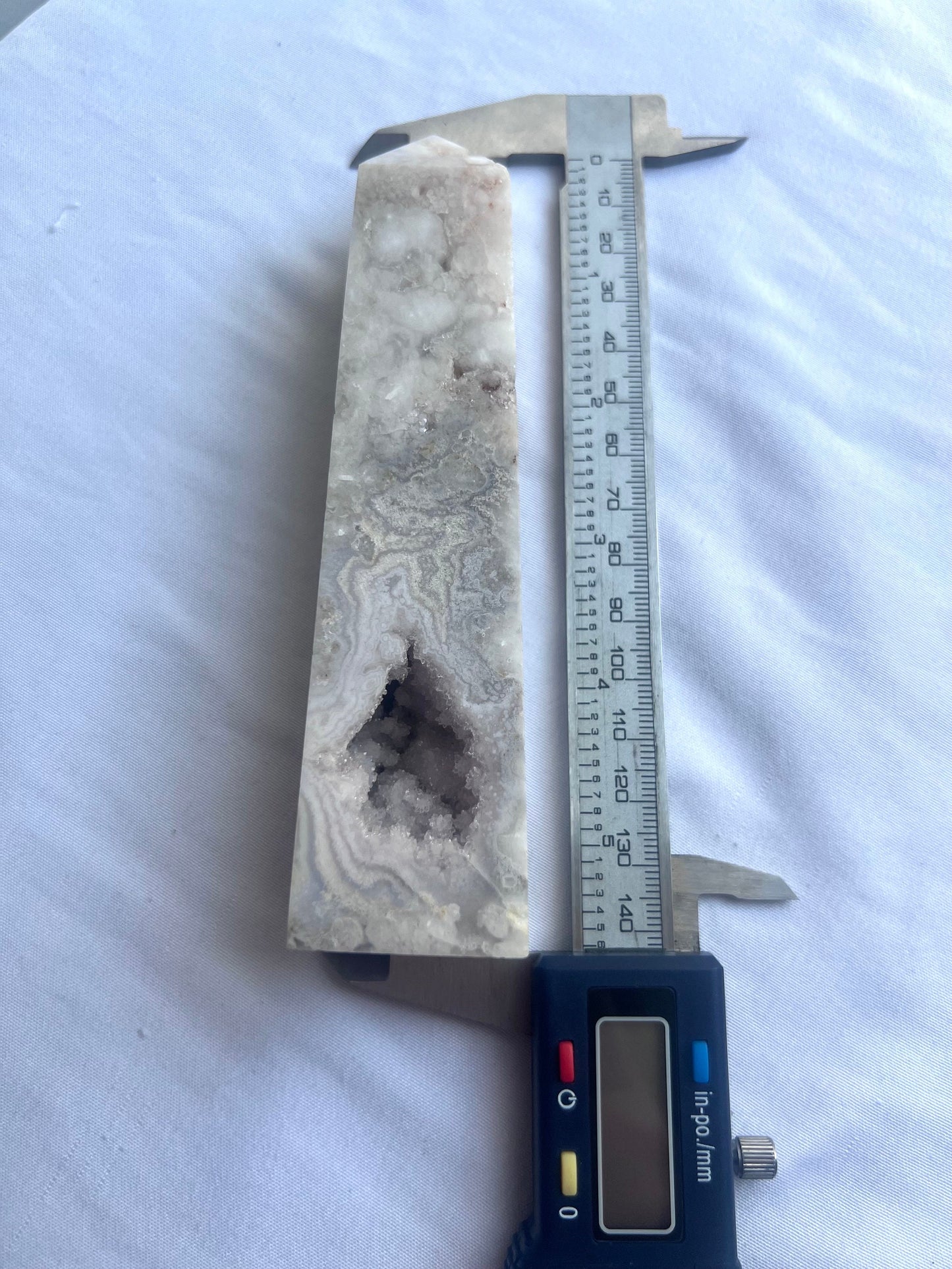 Gorgeous Pink Amethyst with Flower Agate Tower Druzy Pink Flower Amethyst Obelisk 6”