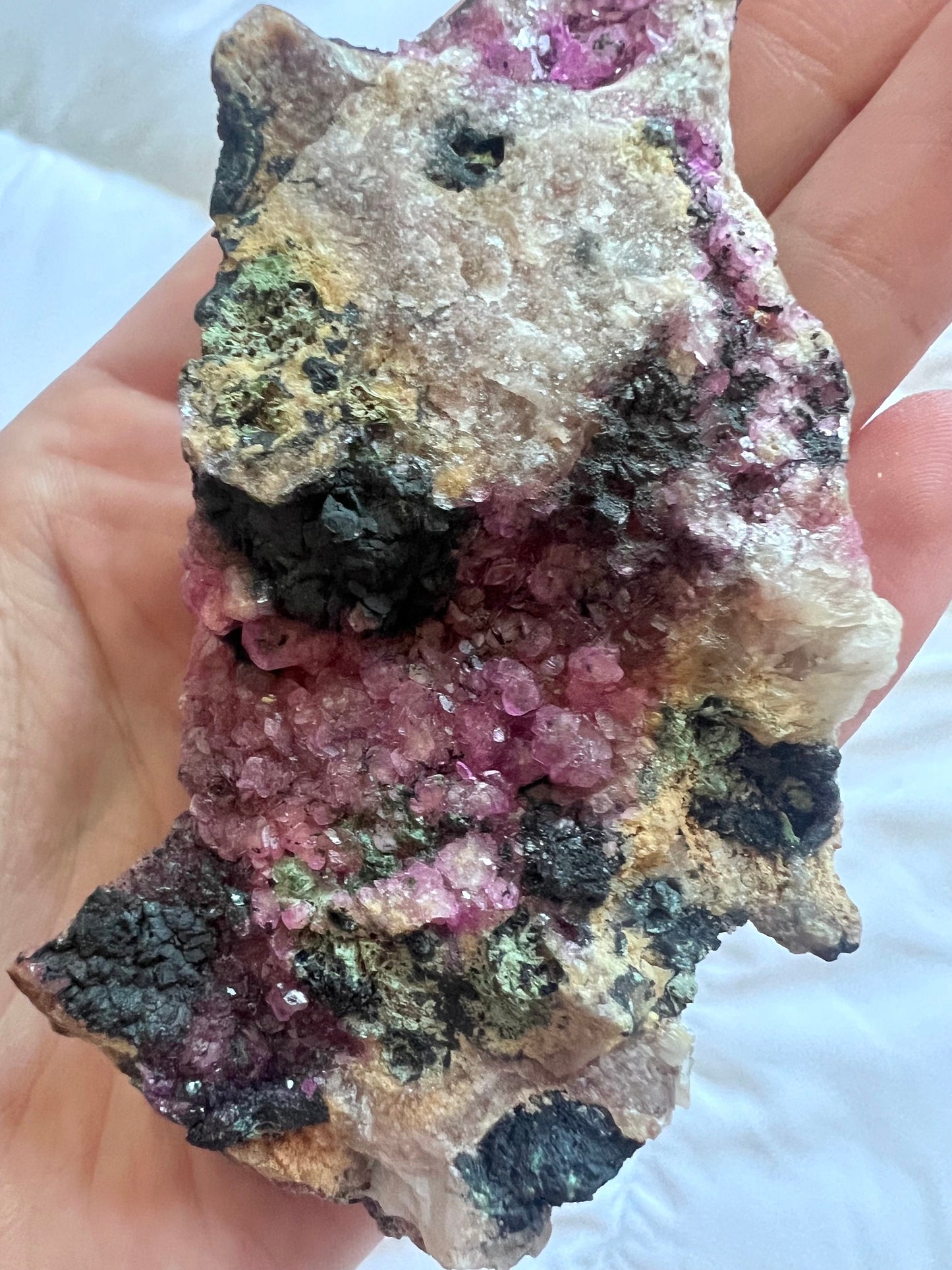 Cobalto Calcite Specimen Raw Cobaltoan Dolomite Cluster Raw Salrose