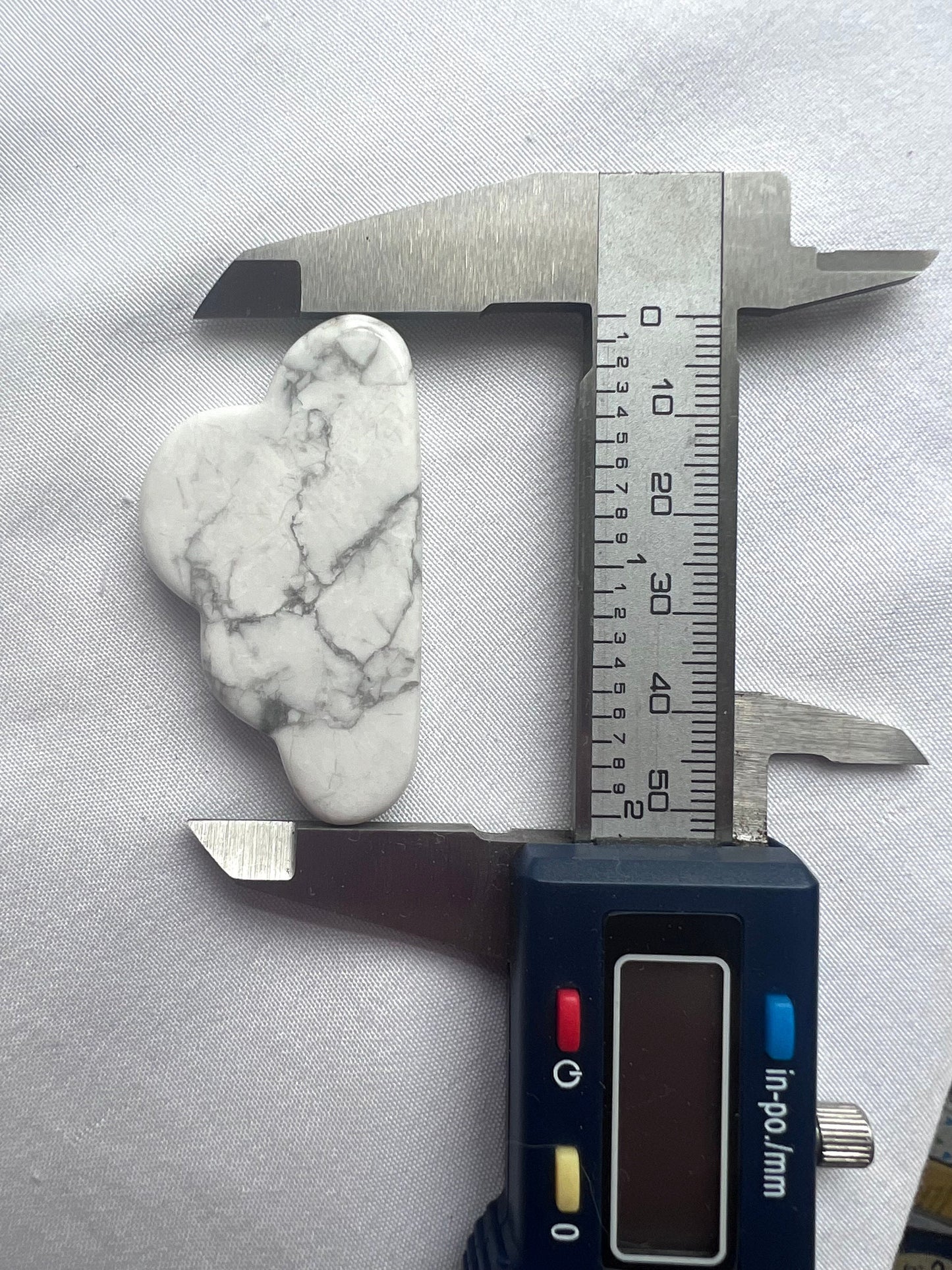 Howlite Cloud 2” Genuine Howlite Cloud Carvings