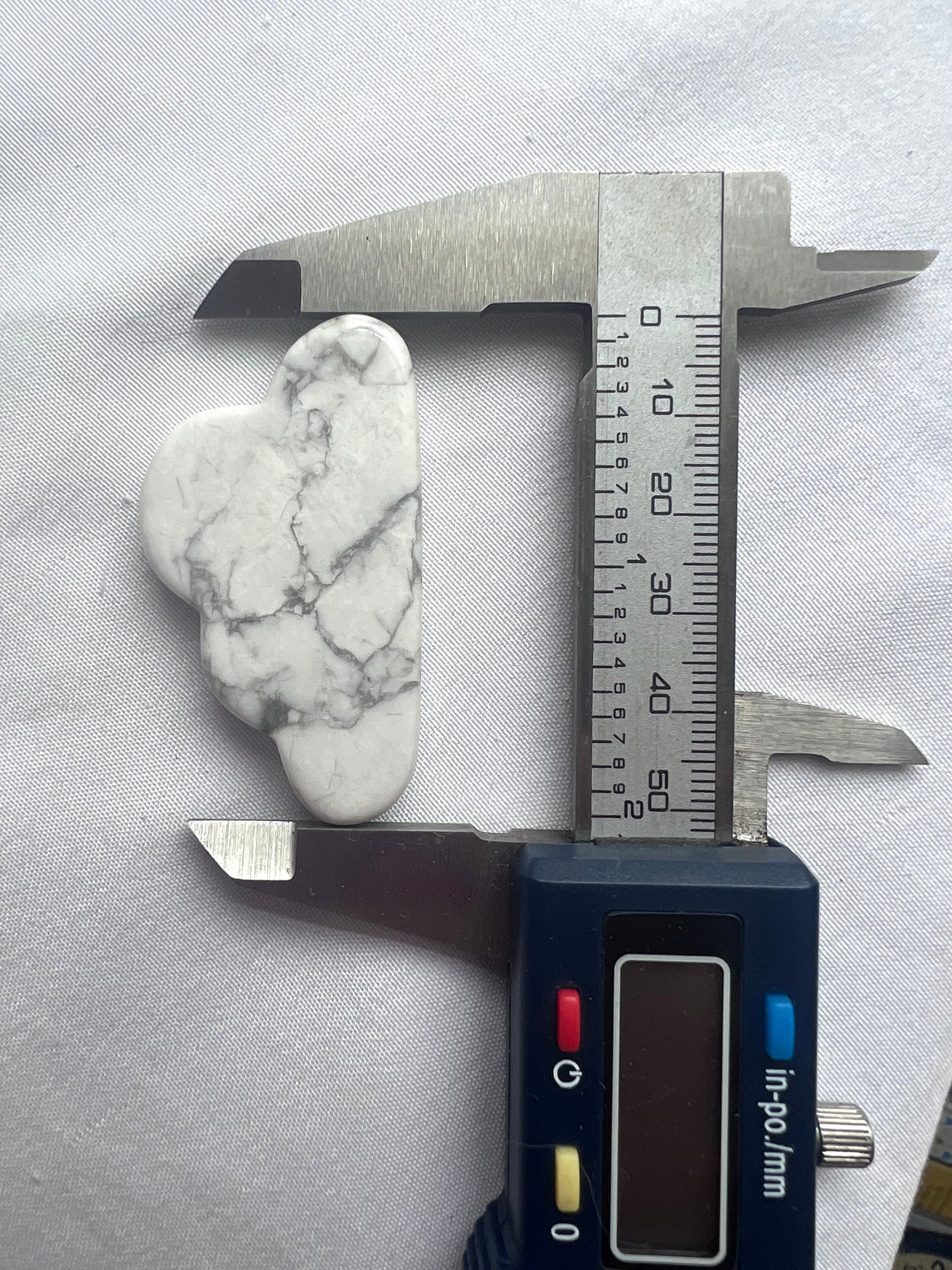 Howlite Cloud 2” Genuine Howlite Cloud Carvings