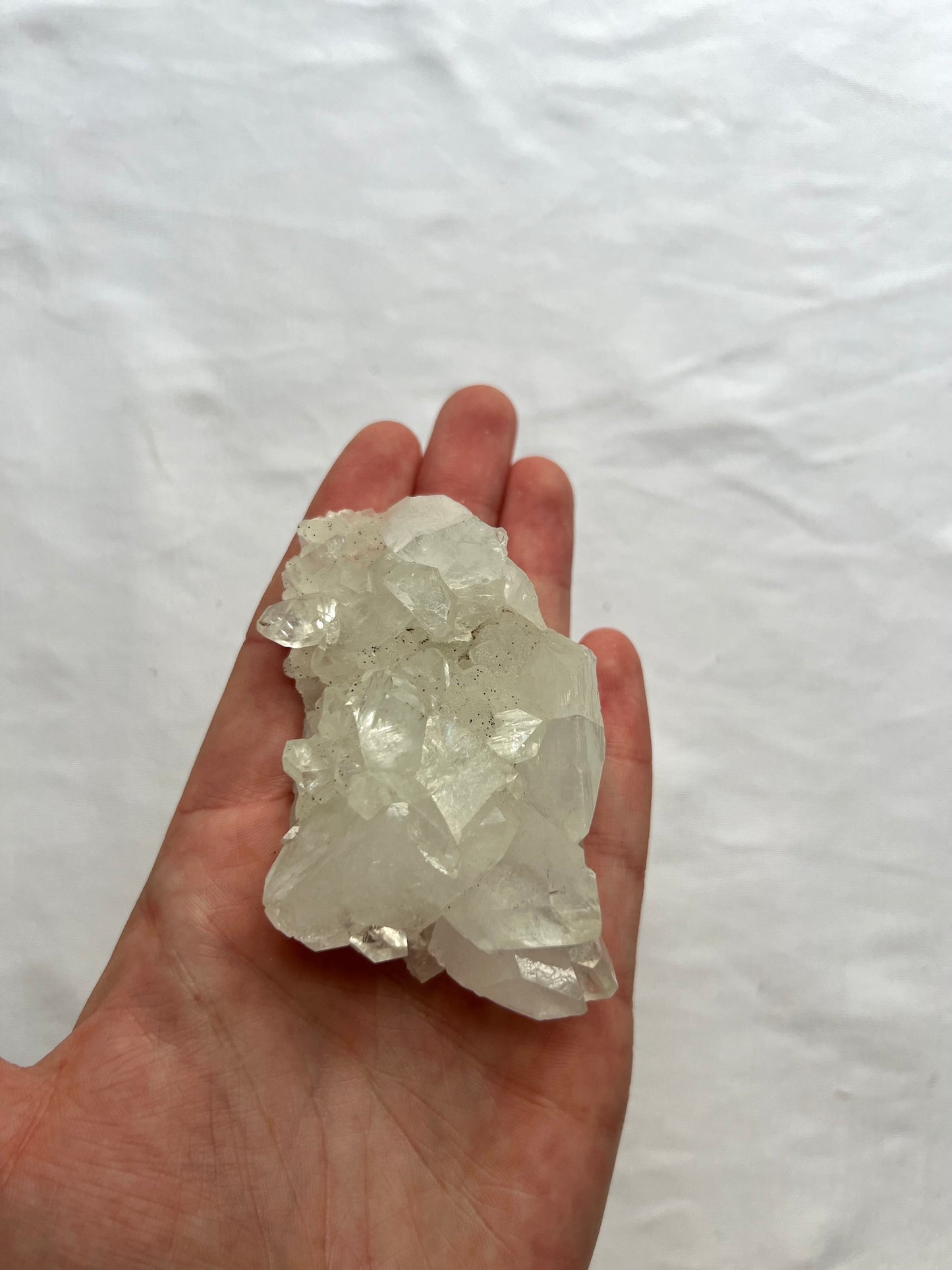 Beautiful Apophyllite Cluster from India | Clear Apophyllite 3.3oz
