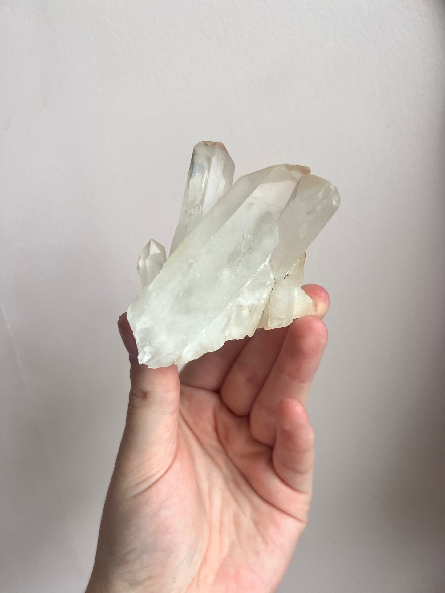 Clear Quartz Cluster with Long Quartz Points 5.4oz