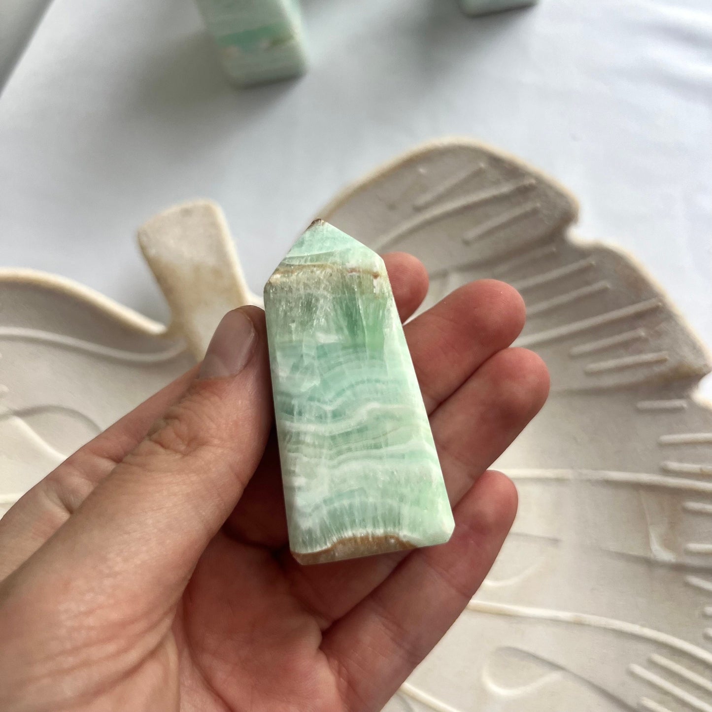 Caribbean Calcite Tower from Pakistan Carribean Calcite Obelisk