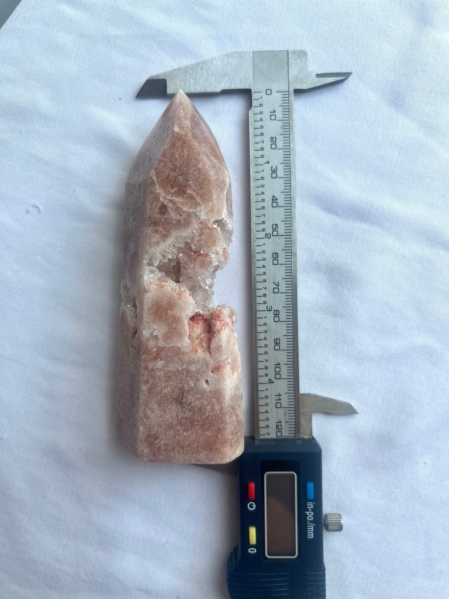 Pink Amethyst Tower 5” Druzy Pink Amethyst Obelisk