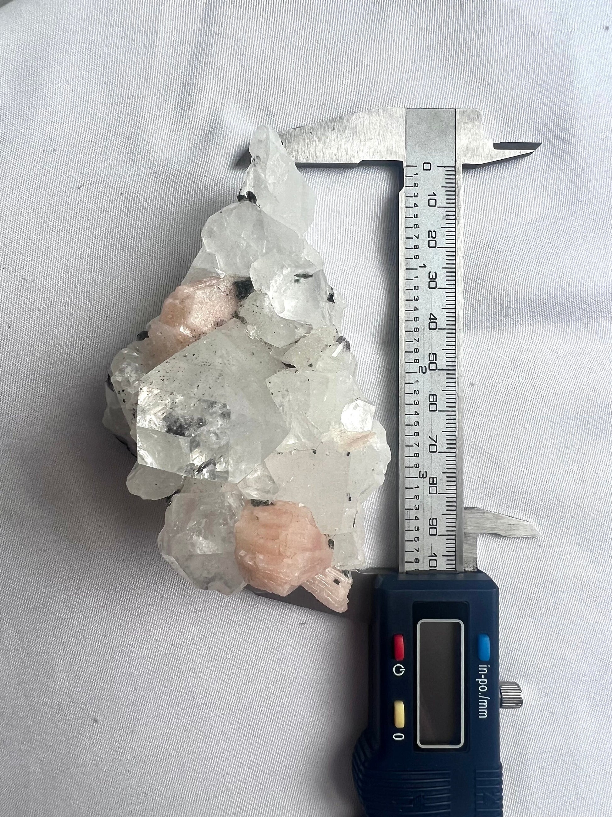 Apophyllite with Stilbite Cluster Raw Apophyllite with Stilbite Specimen