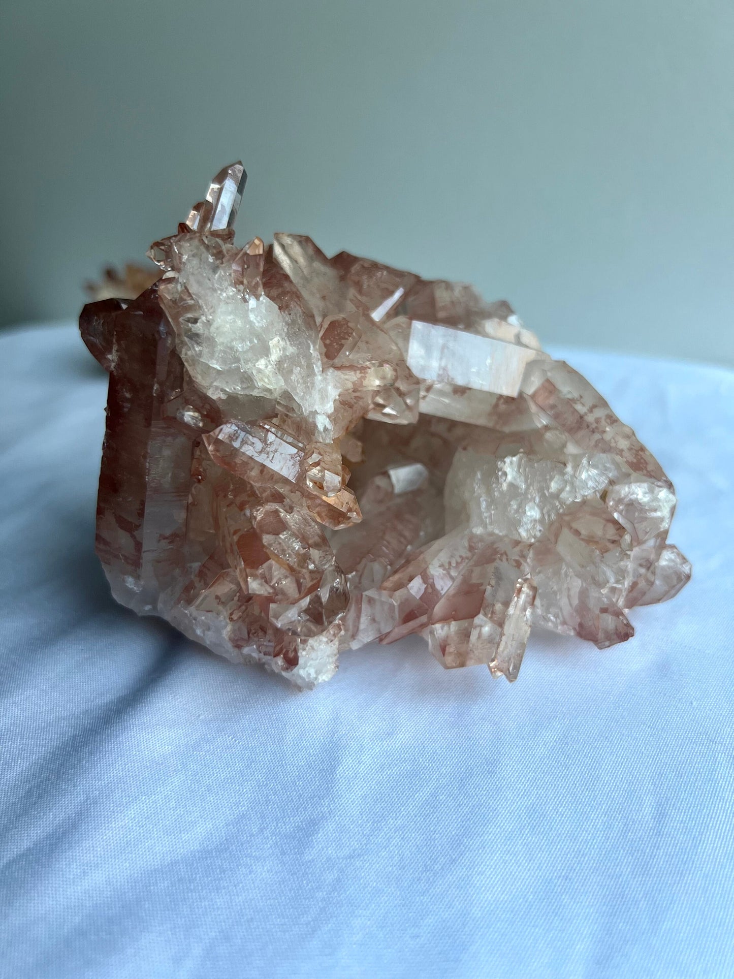 Rare High Quality Lithium Quartz Cluster from Brazil