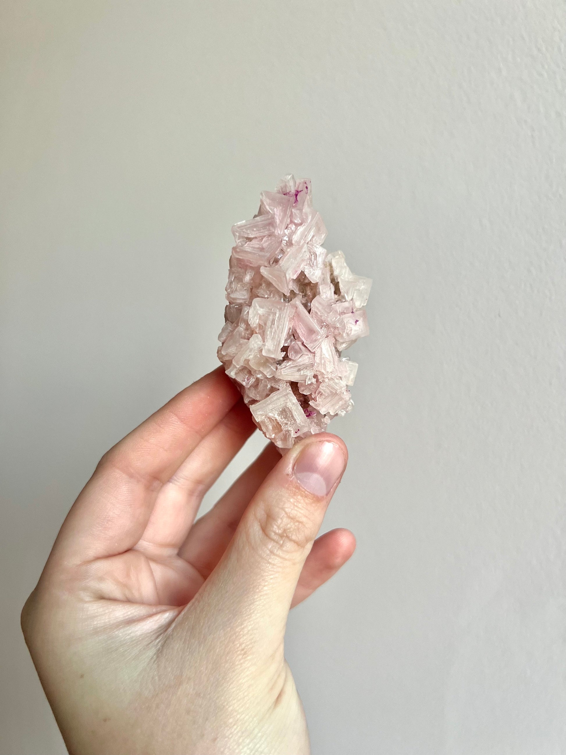 Rare Pink Halite on Trona from Owen’s Lake