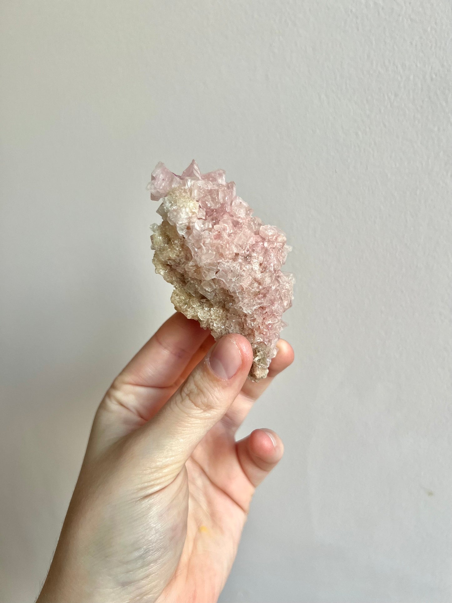 Rare Pink Halite on Trona from Owen’s Lake