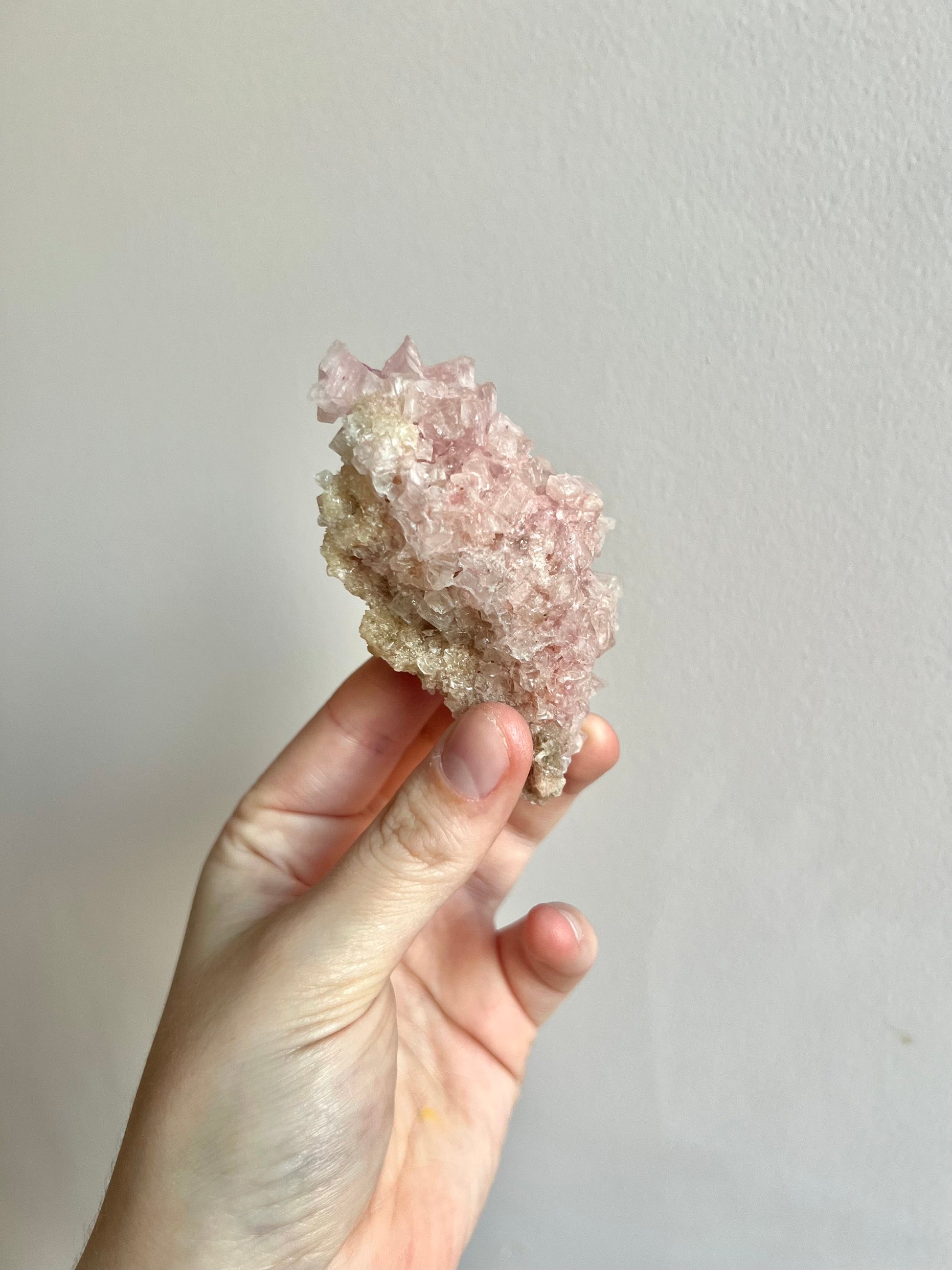 Rare Pink Halite on Trona from Owen’s Lake