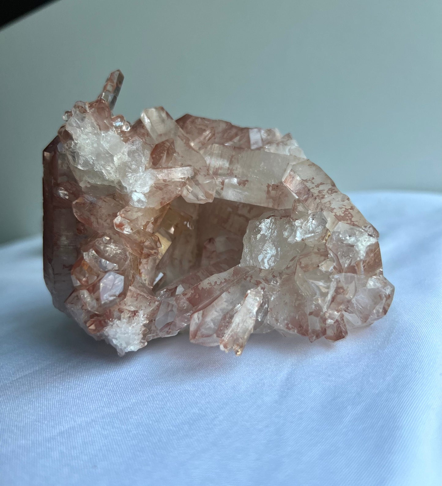 Rare High Quality Lithium Quartz Cluster from Brazil