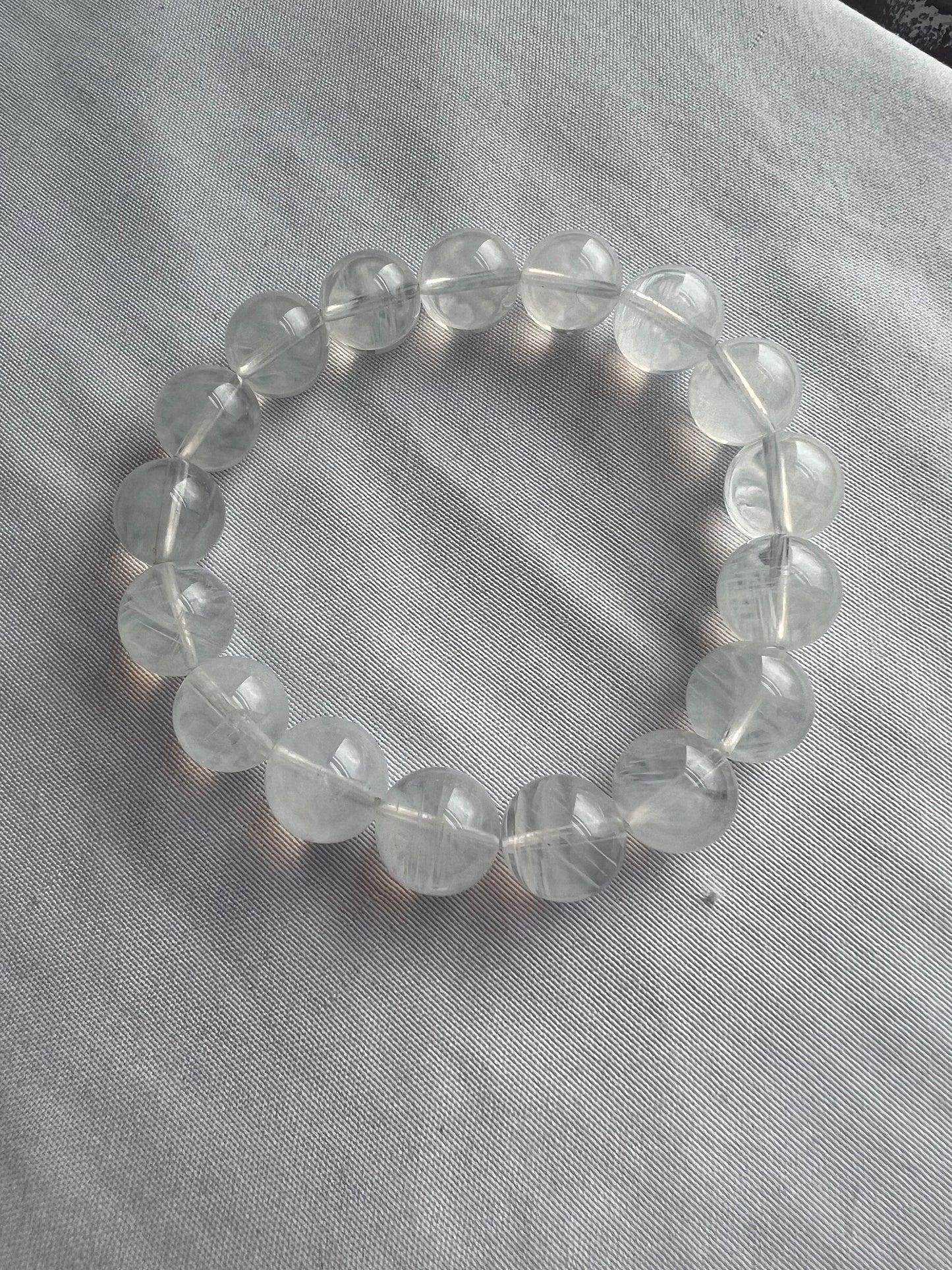 RARE Angel Feather Quartz Bracelet 9mm | Blue Needle Quartz