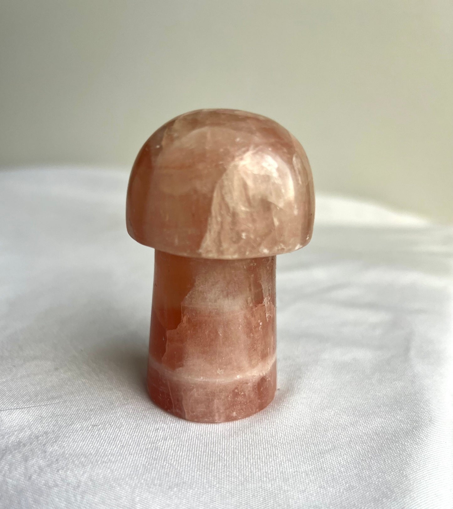 Gorgeous Aragonite Mushroom Carving from Morrocco