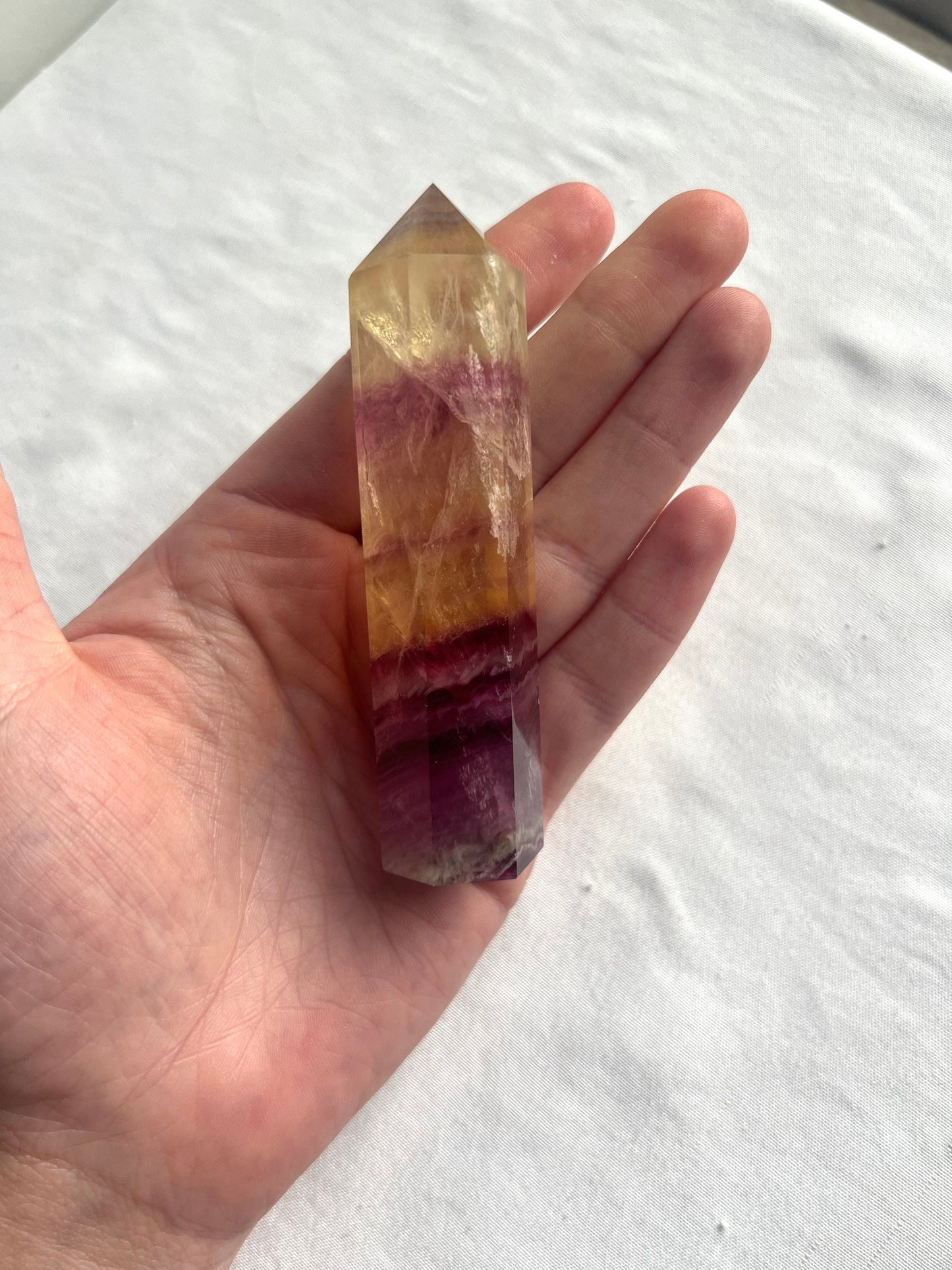 Candy Fluorite Tower Carving | Candy Fluorite Obelisk