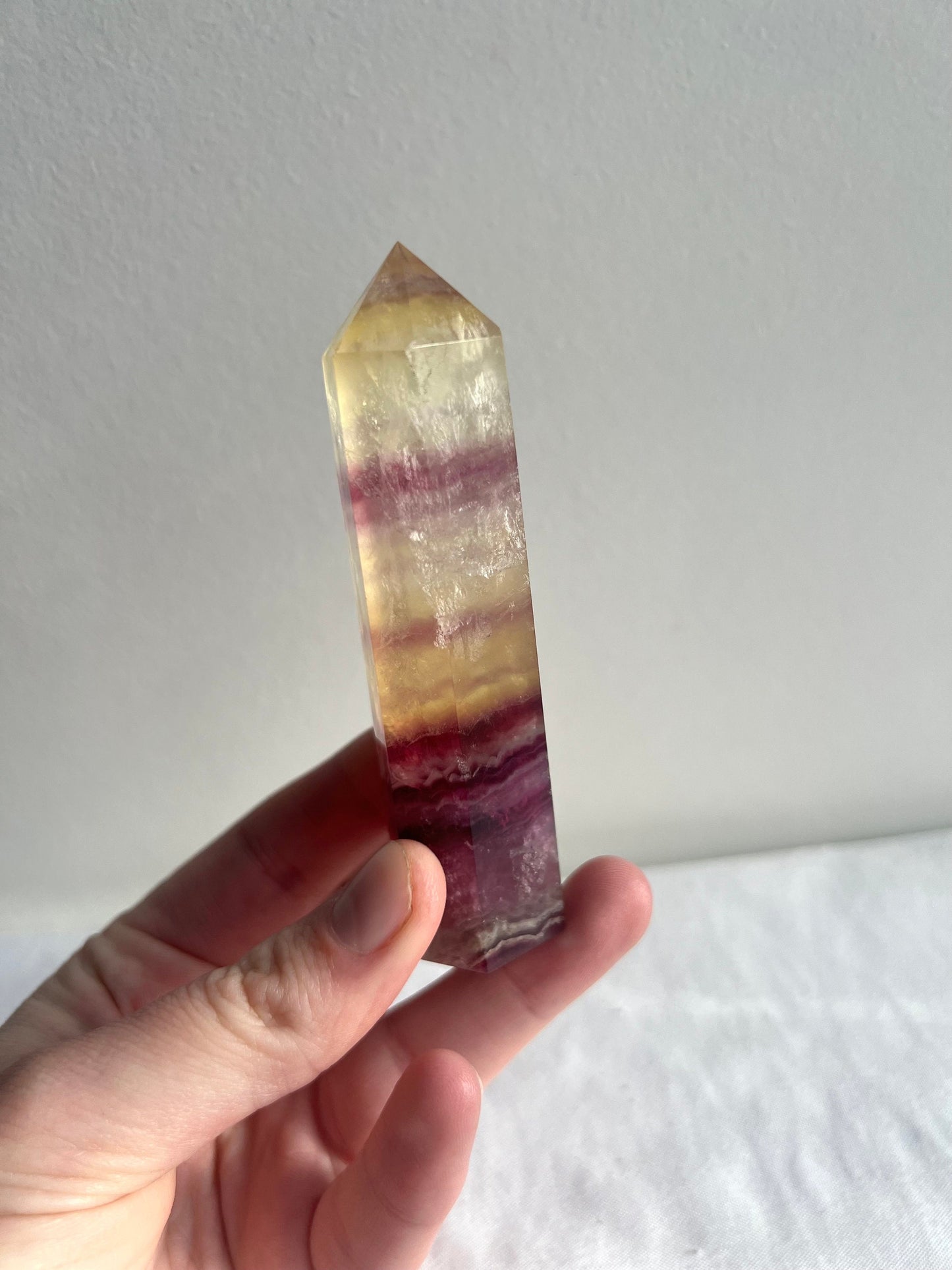 Candy Fluorite Tower Carving | Candy Fluorite Obelisk