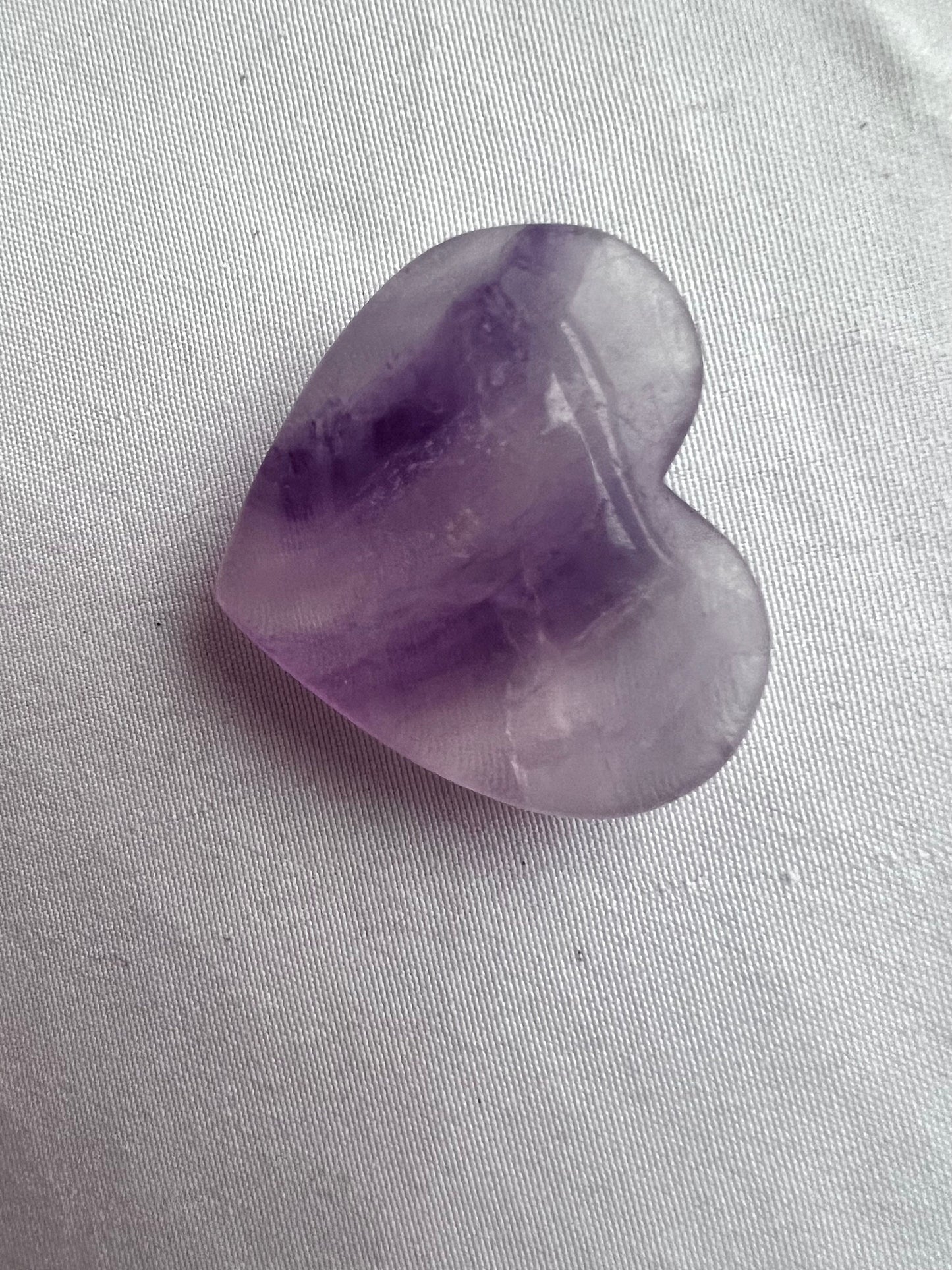 Candy Fluorite Heart Carving Small