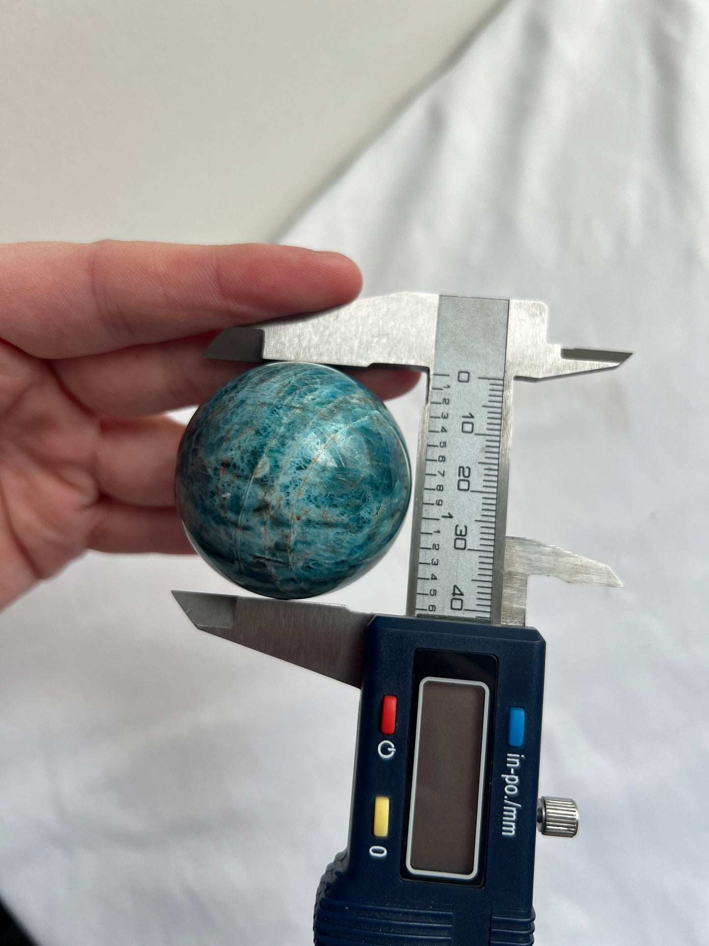 Blue Apatite 42mm Sphere