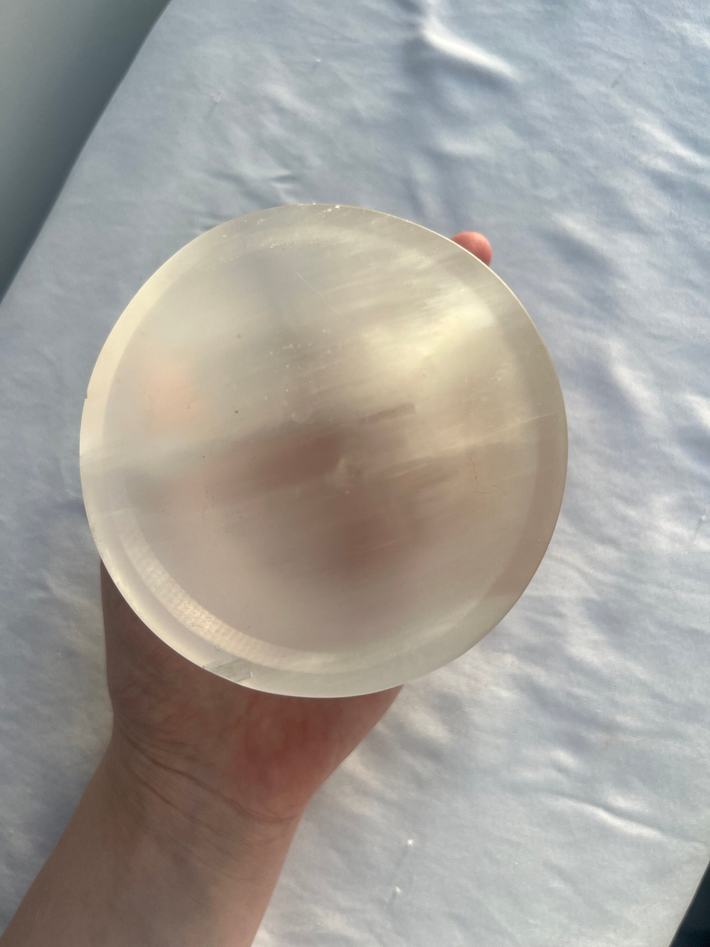 Beautiful Selenite Charging Bowl | Satin Spar Dish
