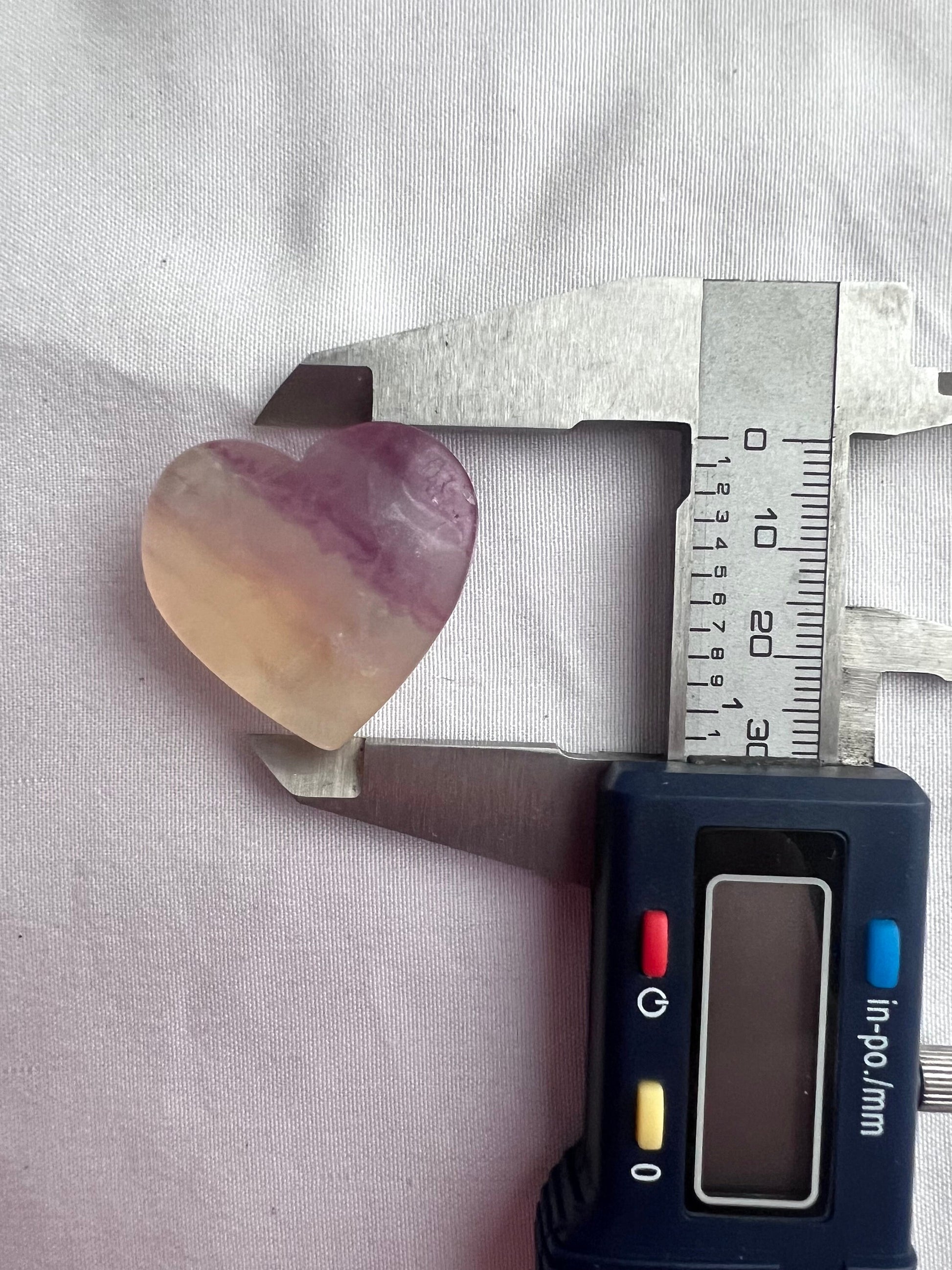 Candy Fluorite Heart Carving Small