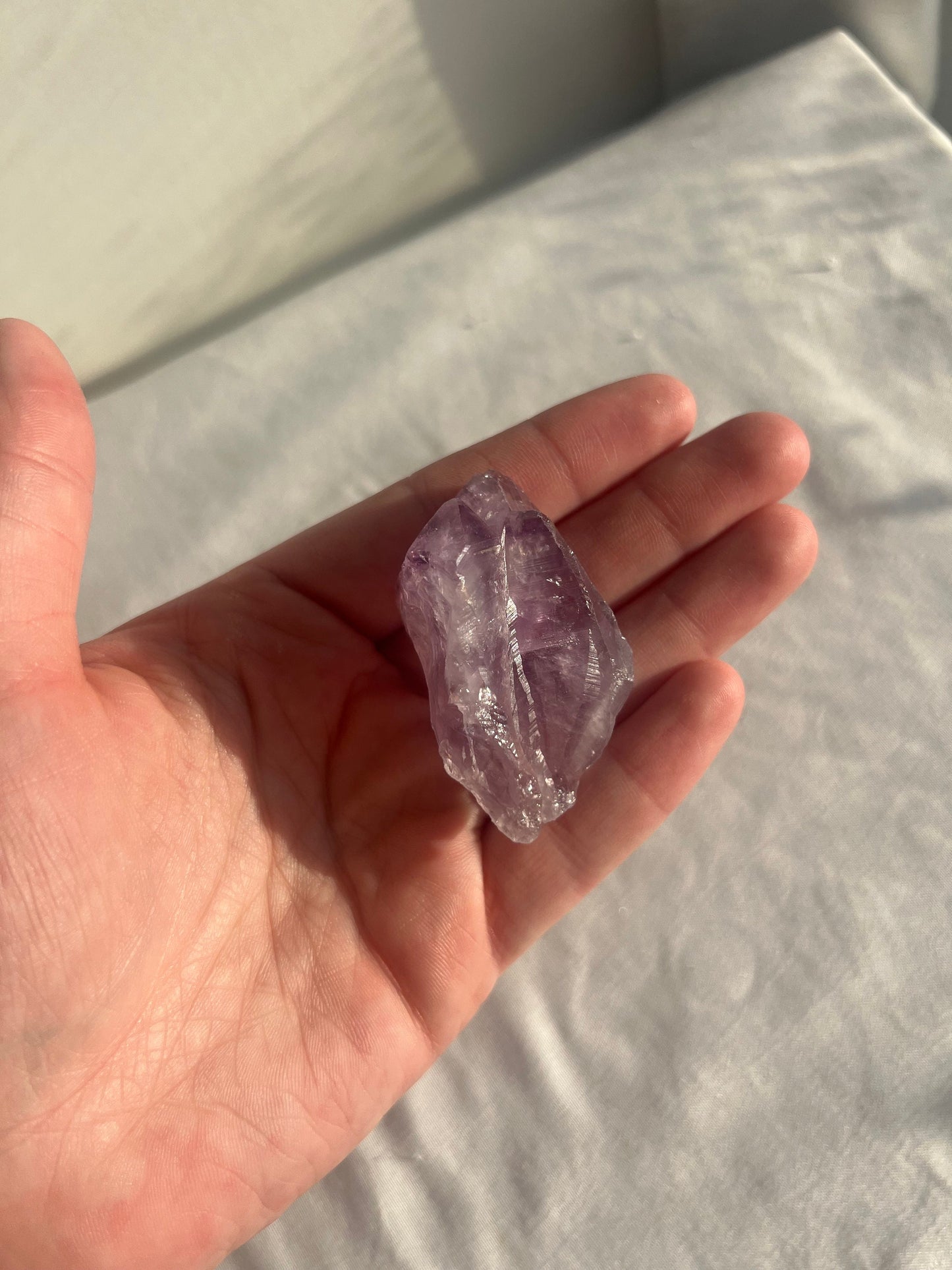 Raw Amethyst From Brazil | Deep Purple Double Pointed Amethyst