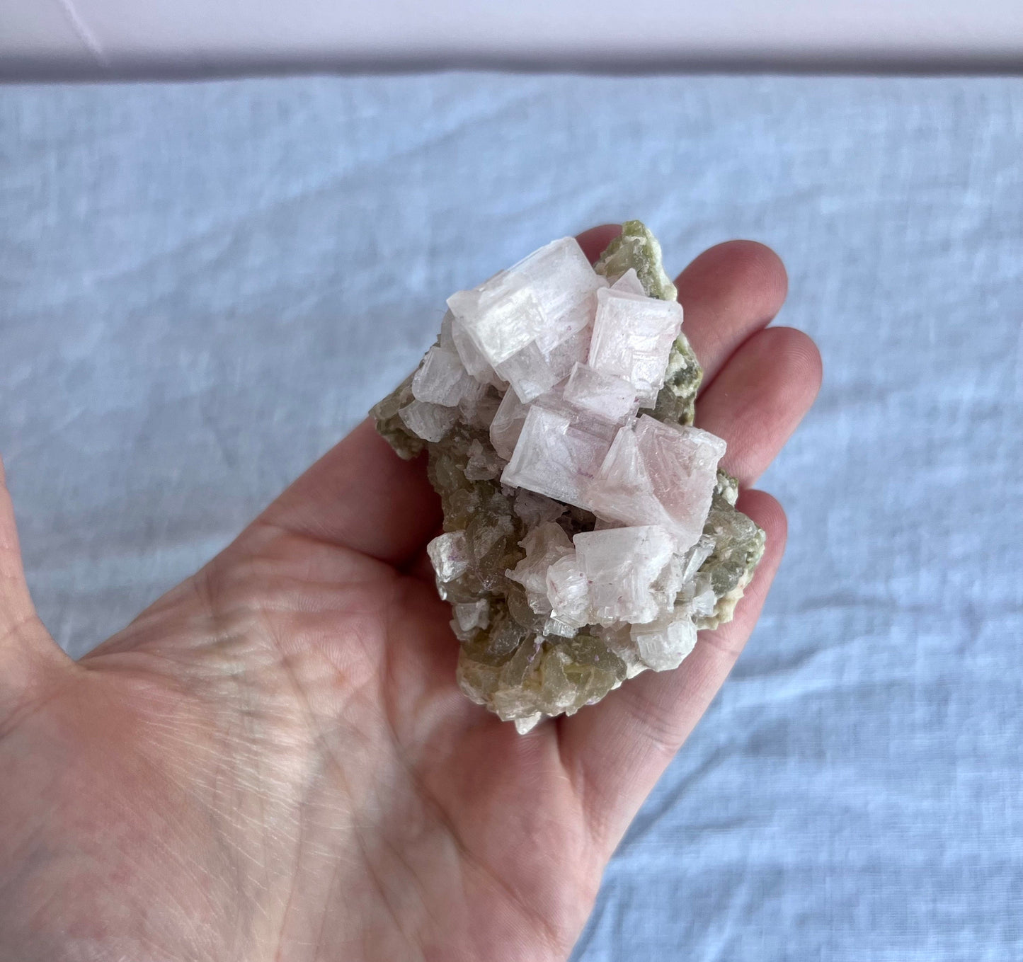 Rare Pink Halite on Trona from Owen’s Lake