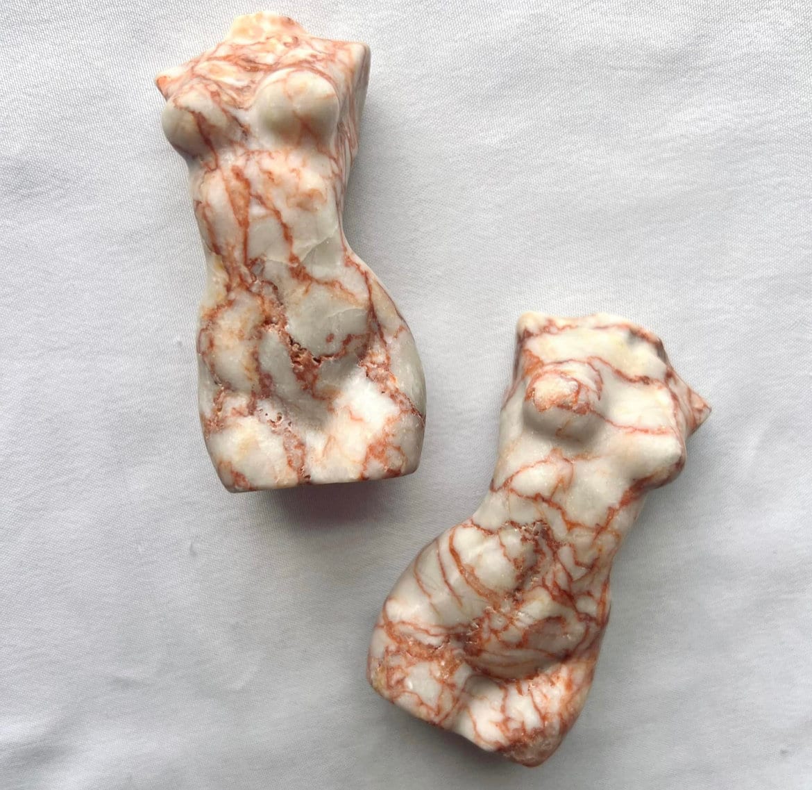 Red Vein Jasper Goddess | Jasper Lady Body Torso Carving