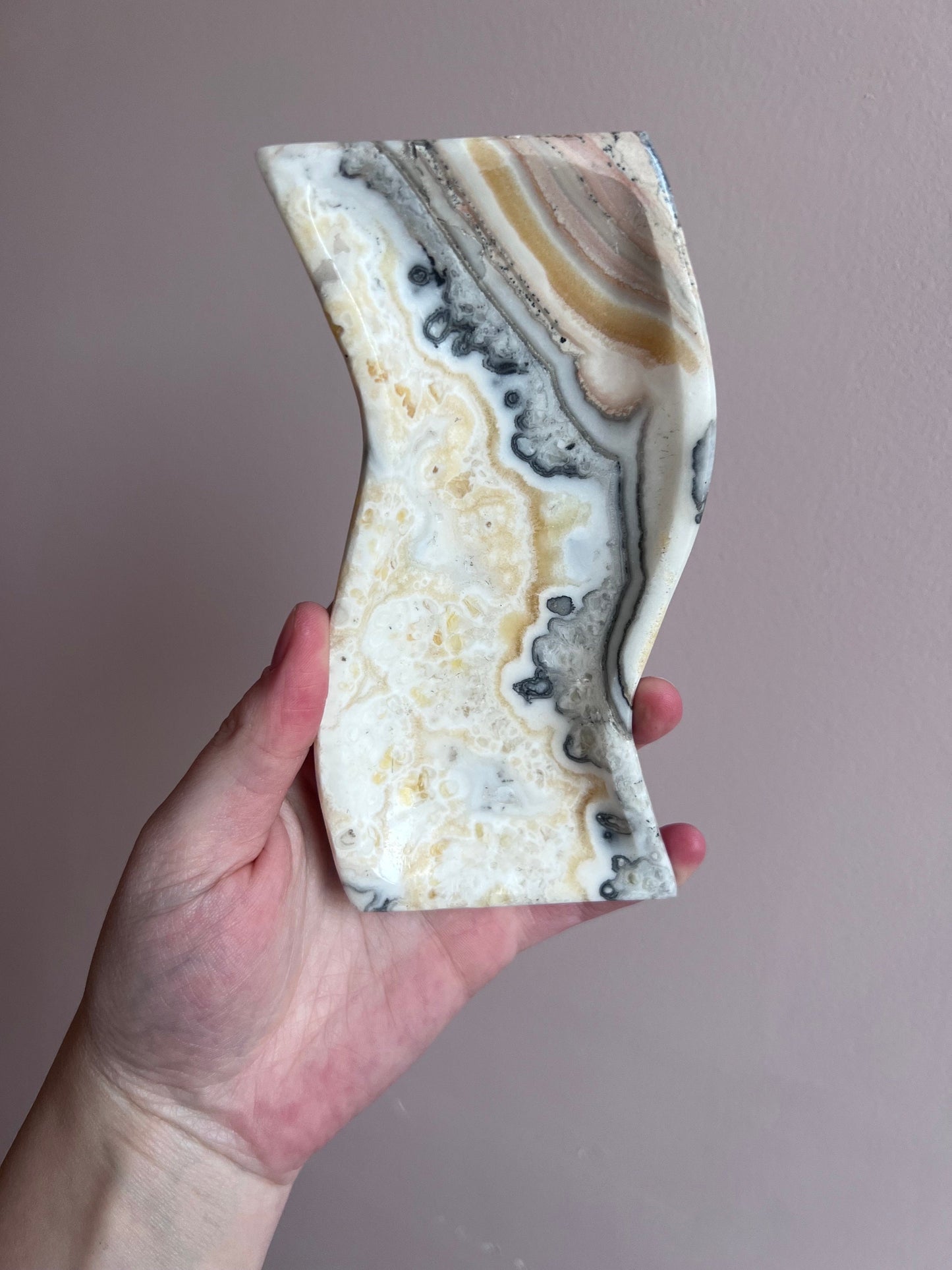 Onyx Dish | Mexican Banded Calcite Trinket Dish