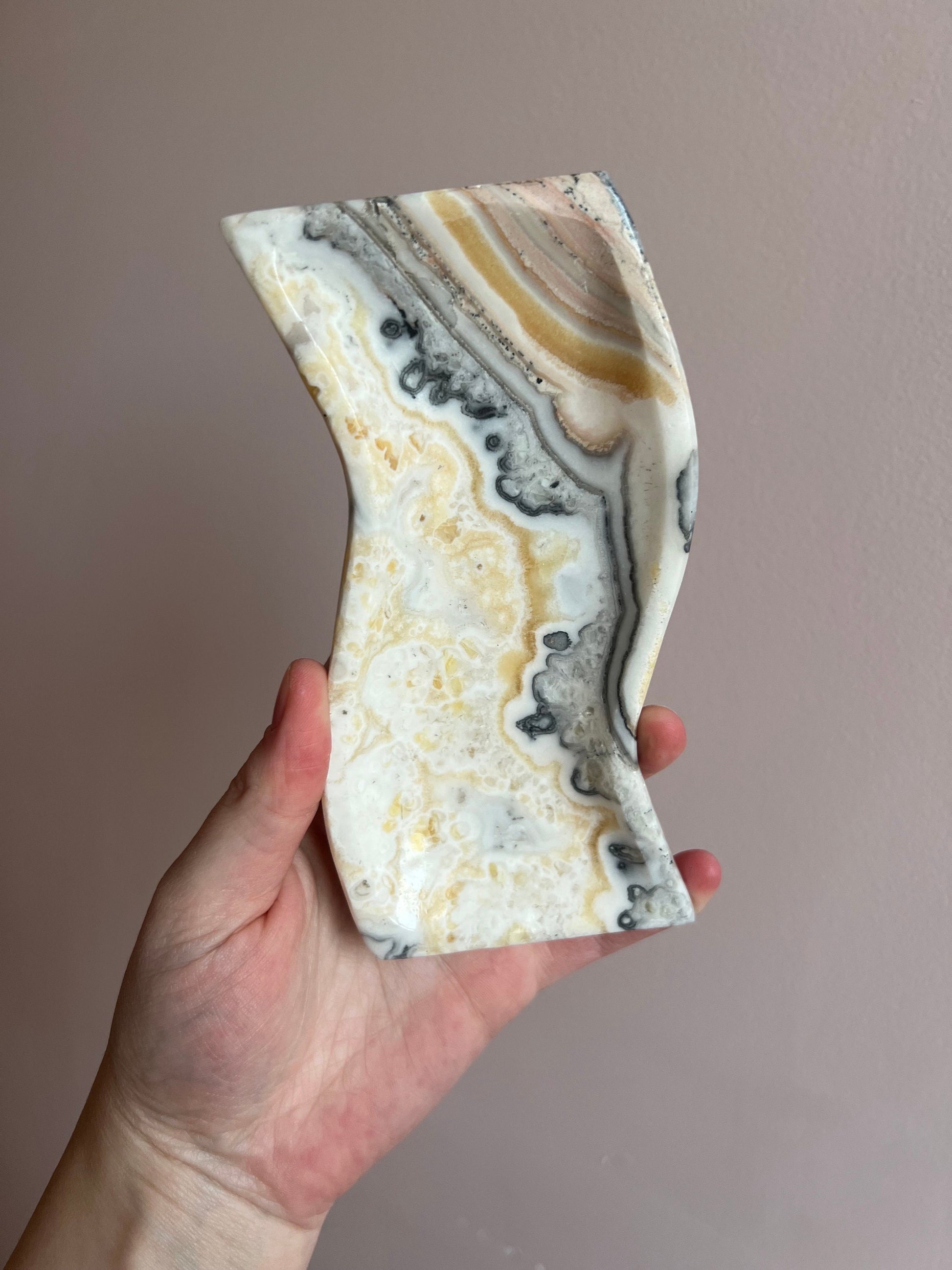 Onyx Dish | Mexican Banded Calcite Trinket Dish
