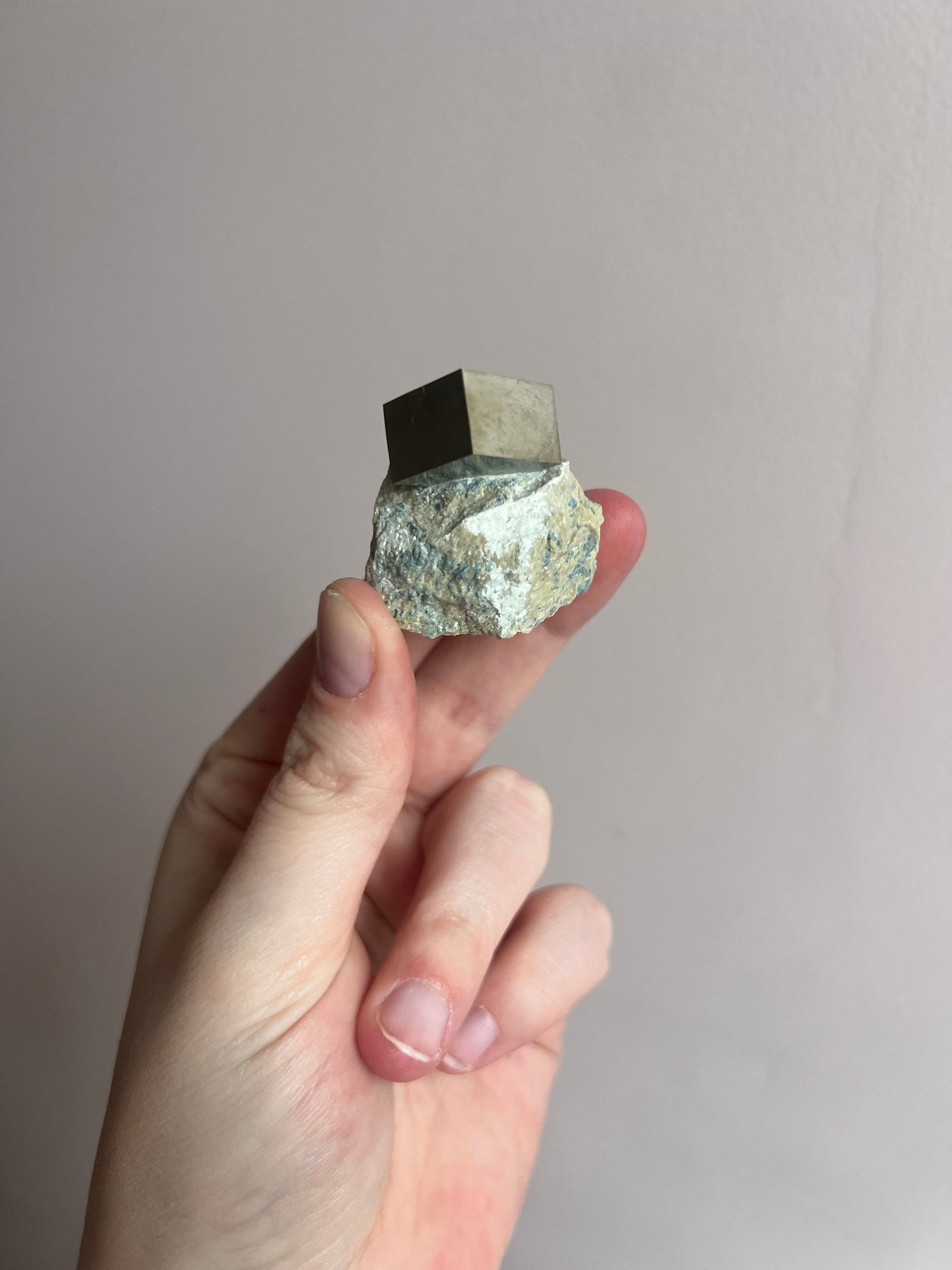 Beautiful Pyrite Cubic Specimen on Matrix