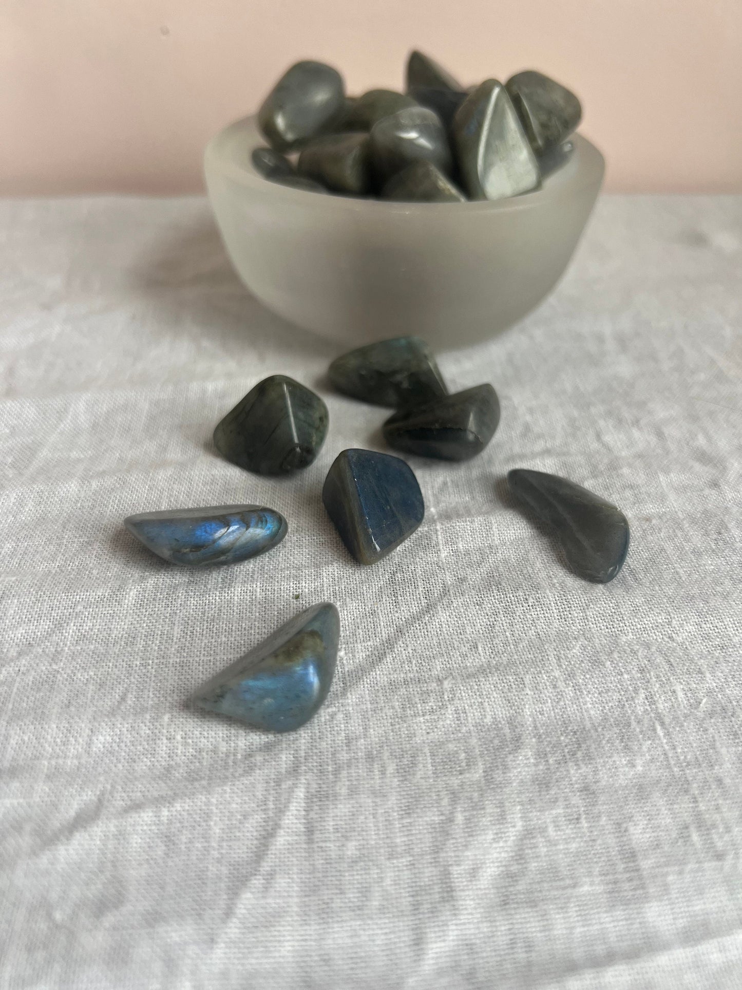 AA Labradorite Tumbled Stones from Madagascar