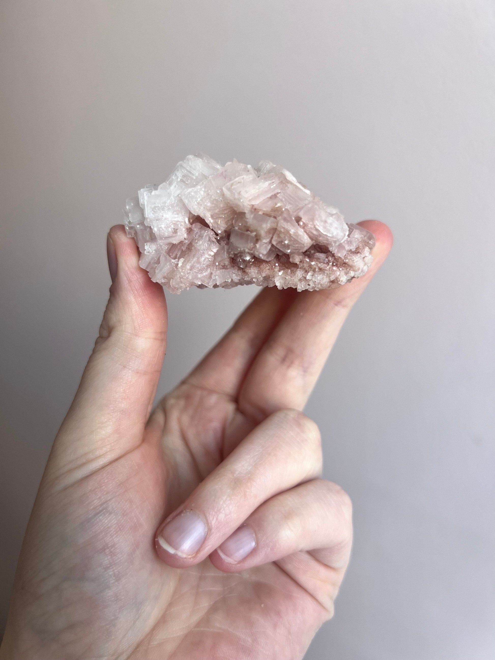 Rare Pink Halite on Trona from Owen’s Lake