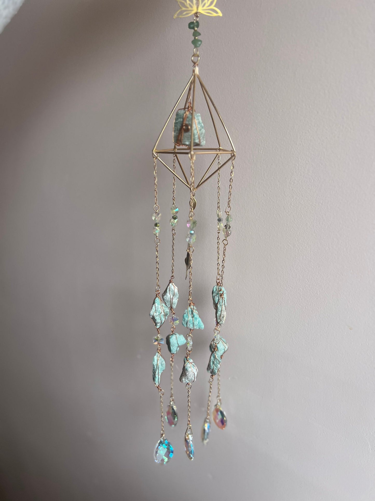 Amazonite Crystal Sun catcher