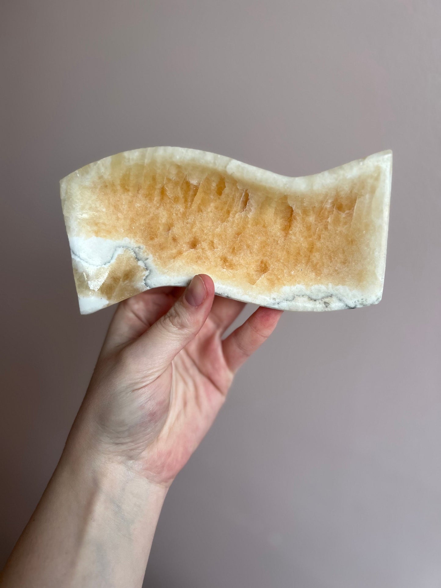 Onyx Dish | Banded Calcite from Mexico Plate
