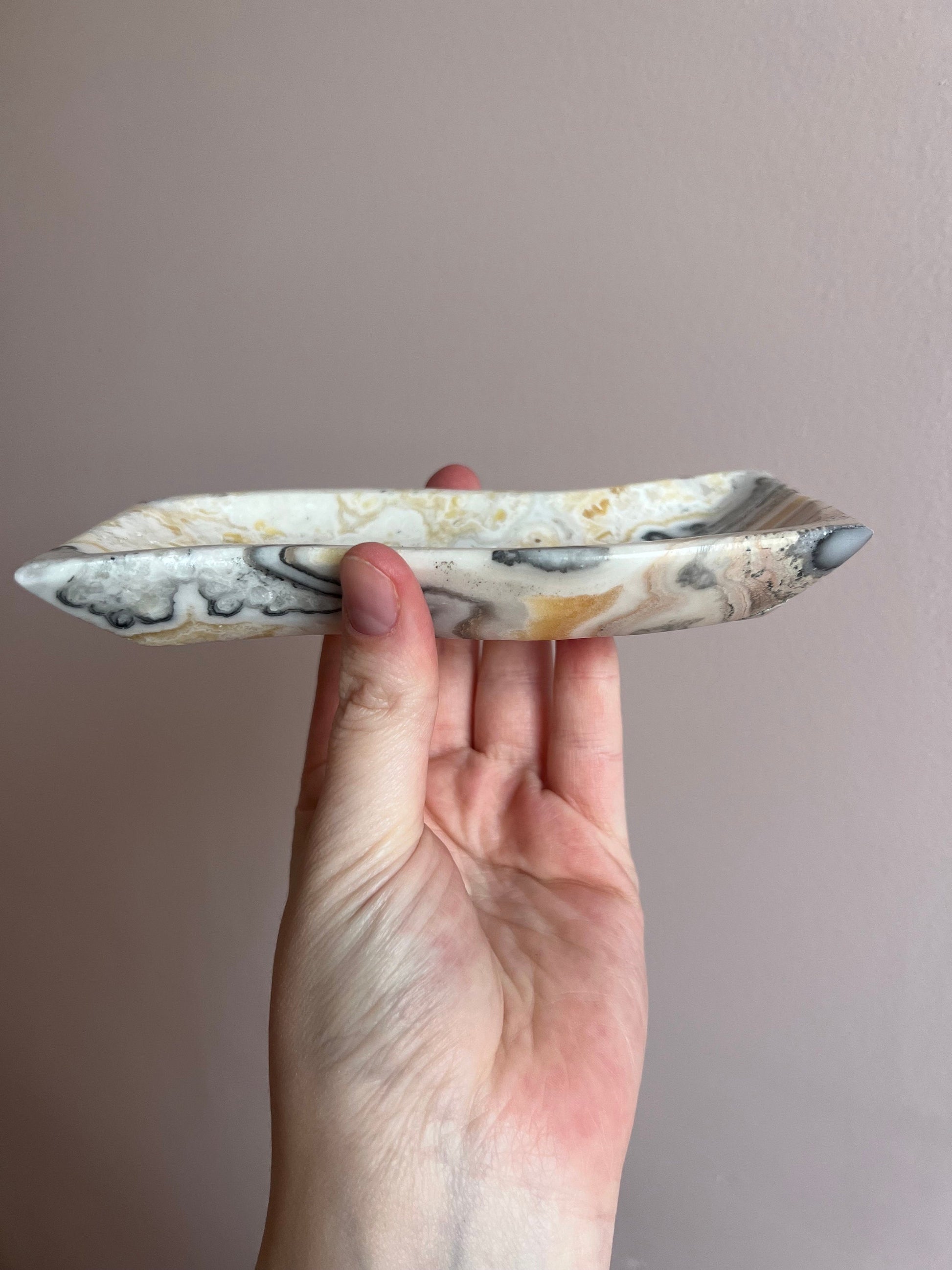 Onyx Dish | Mexican Banded Calcite Trinket Dish