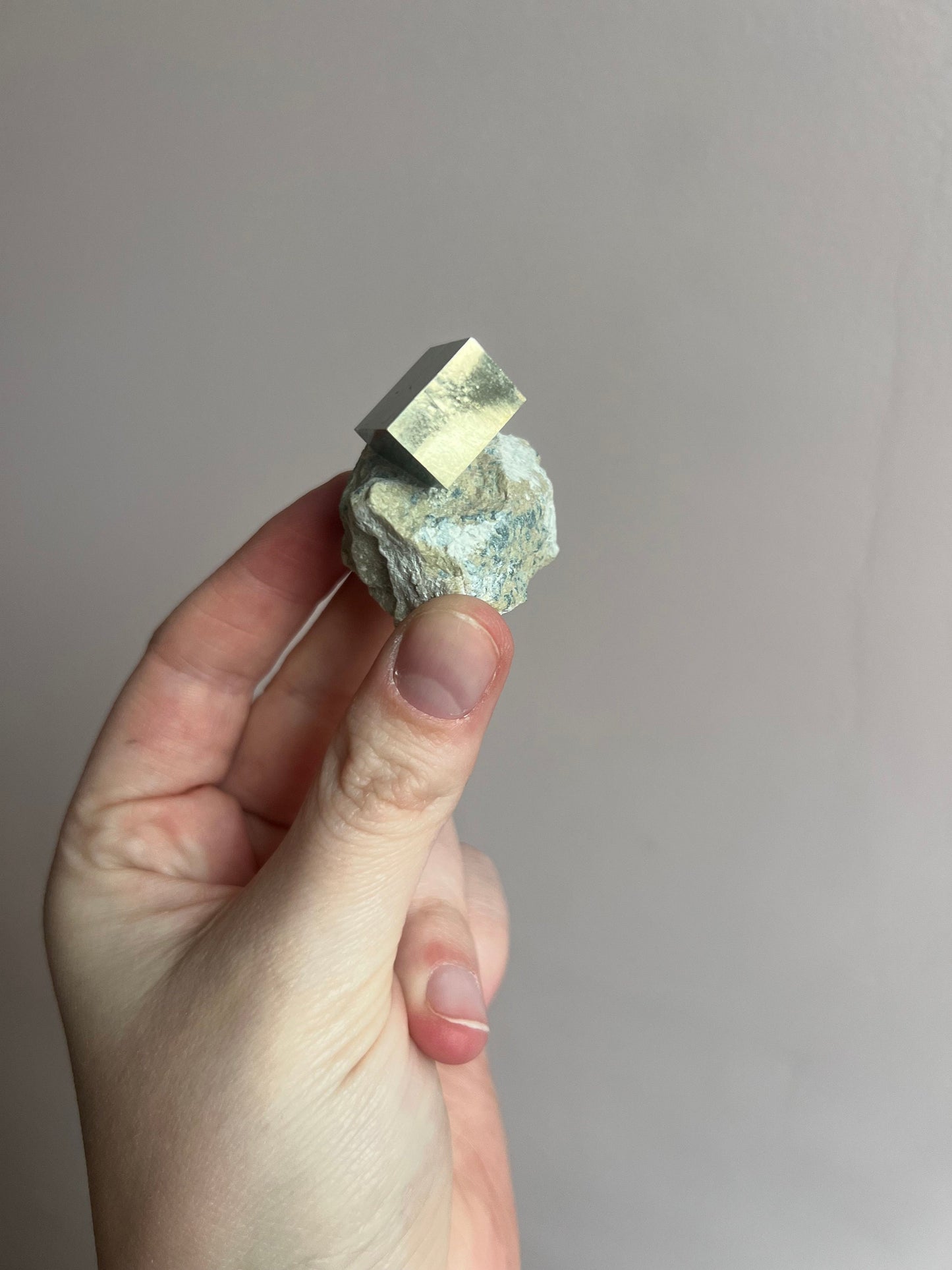 Beautiful Pyrite Cubic Specimen on Matrix