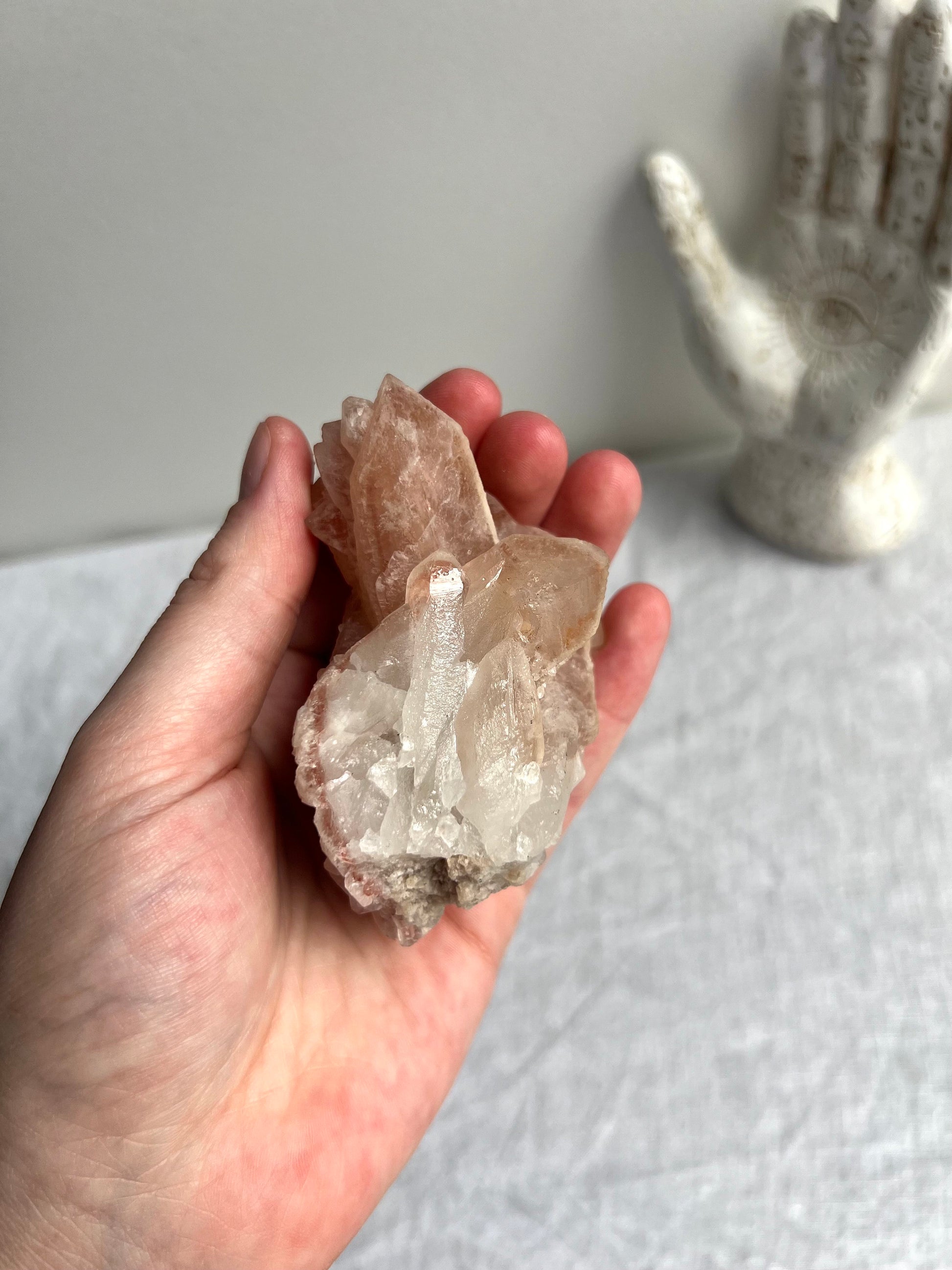 Gorgeous Pink Scarlett Temple Lemurian Cluster from Brazil